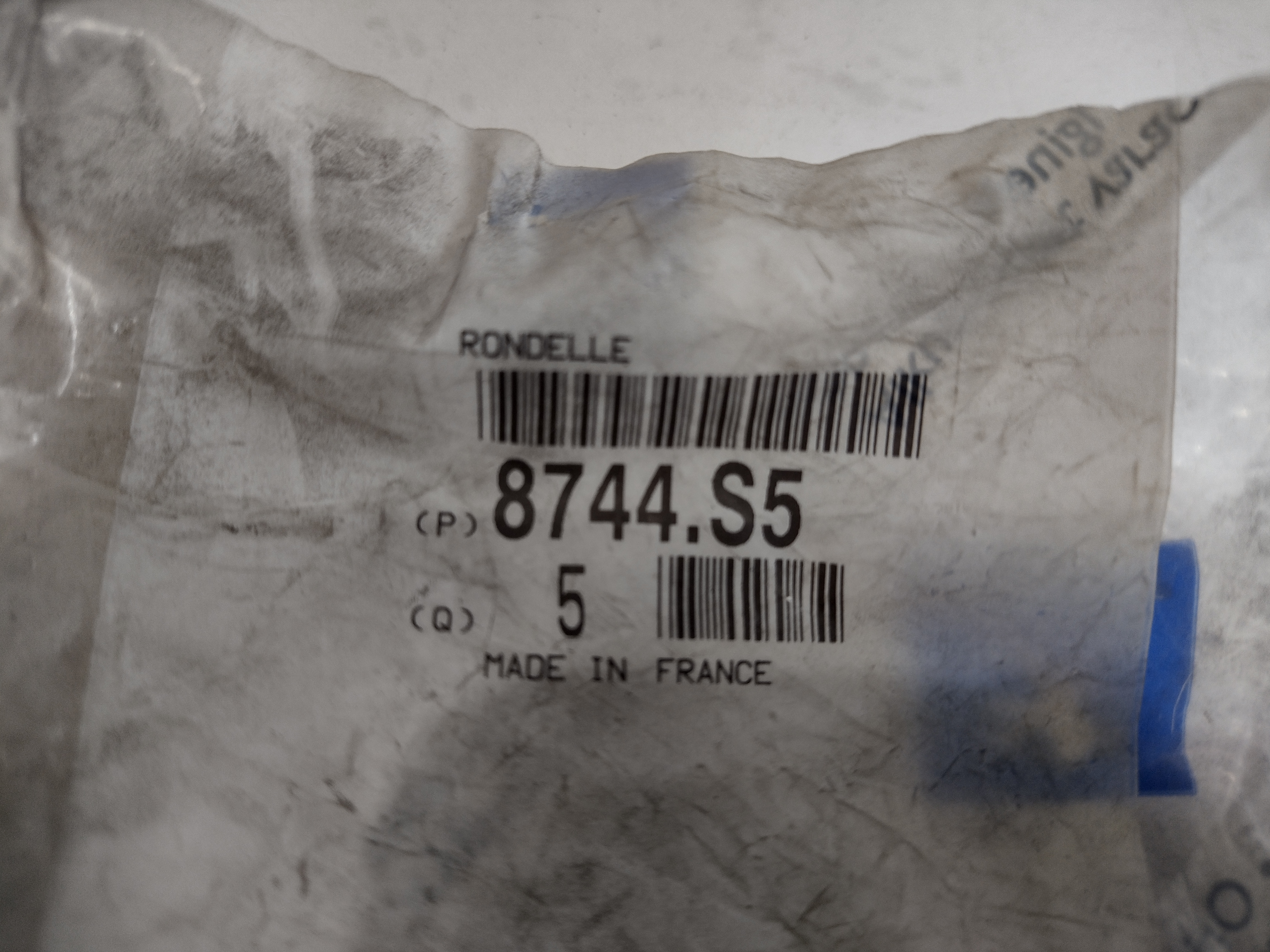 Peugeot SCHEIBE 8744S5 NEU NOS NEW