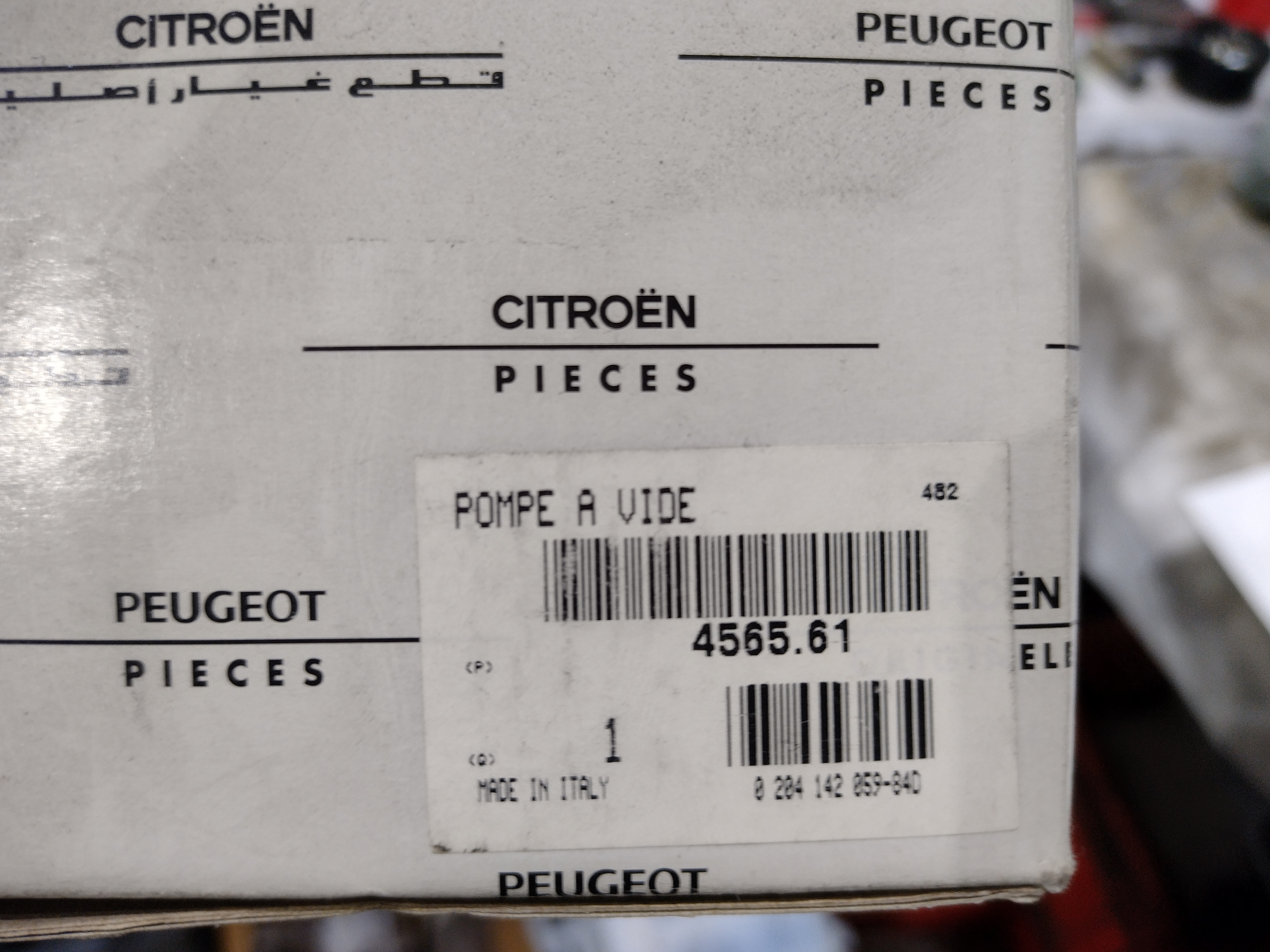 Peugeot / Citroen Vacuumpumpe (Sys.Bosch) 456561 NEU NOS NEW
