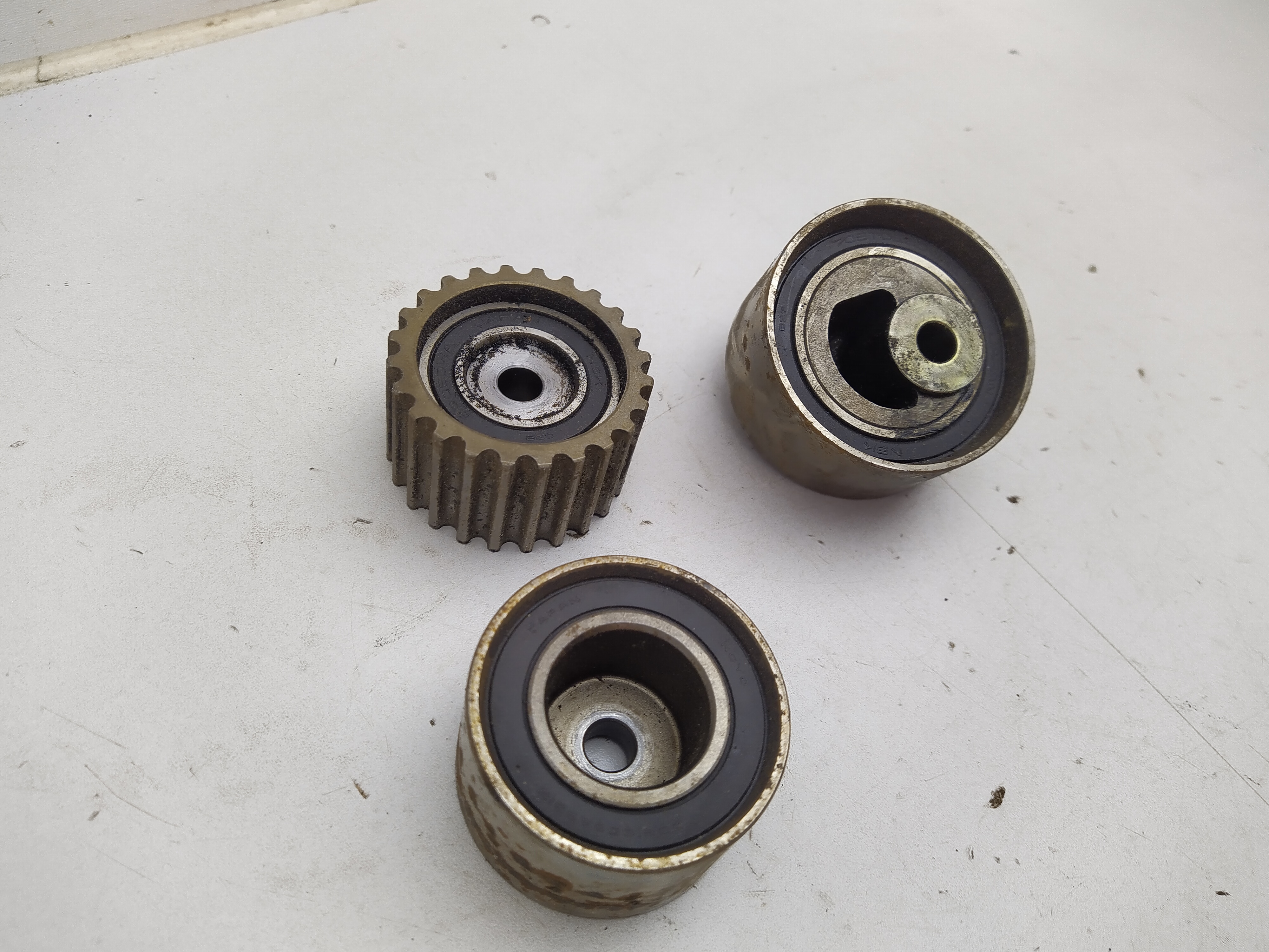 Räder Rollen Zahnriemen von einen Subaru EJ20G Turbomotor