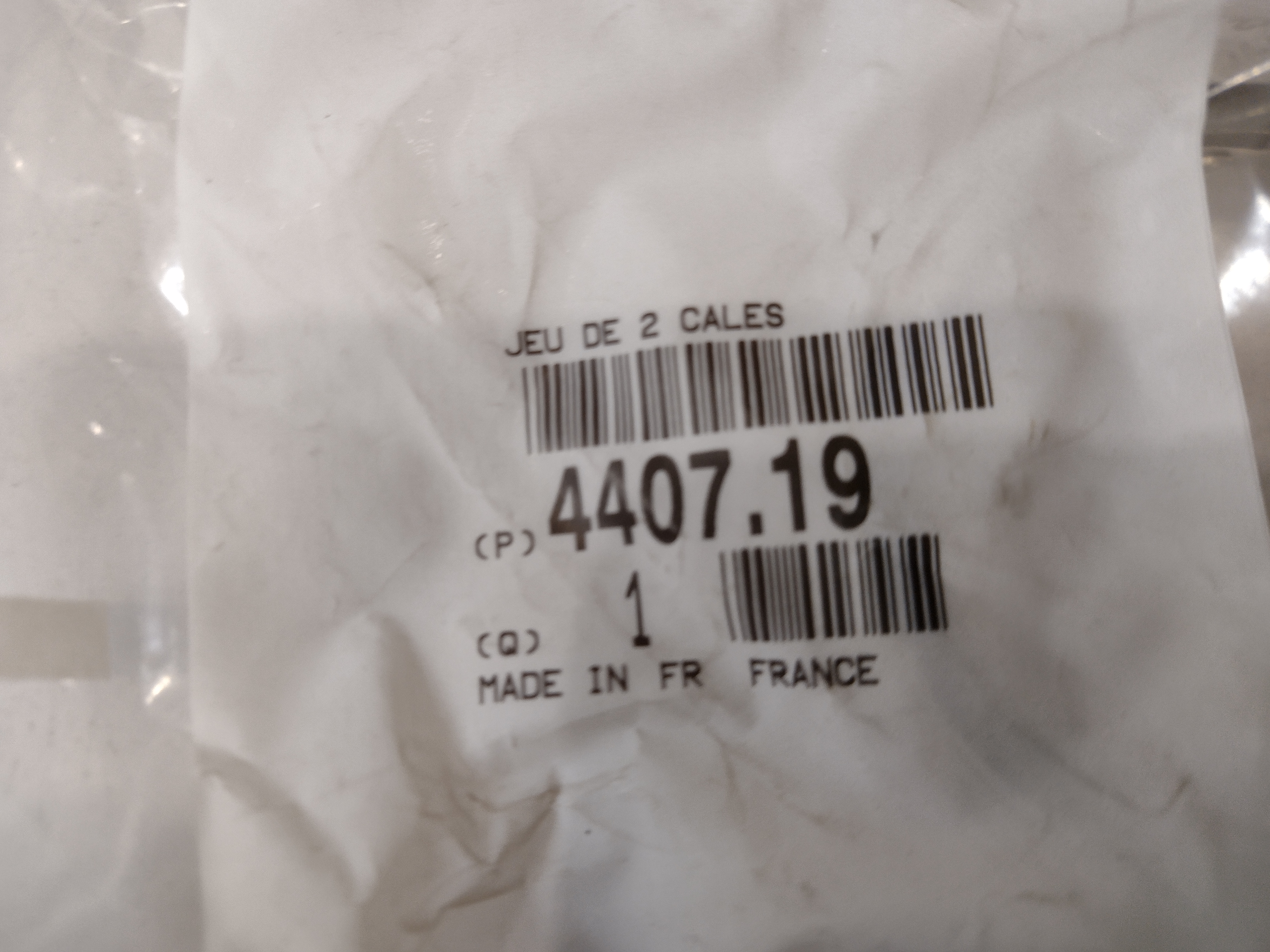 Peugeot / Citroen Druckstück, Scheibenbremsbelag 440719 NEU NOS NEW