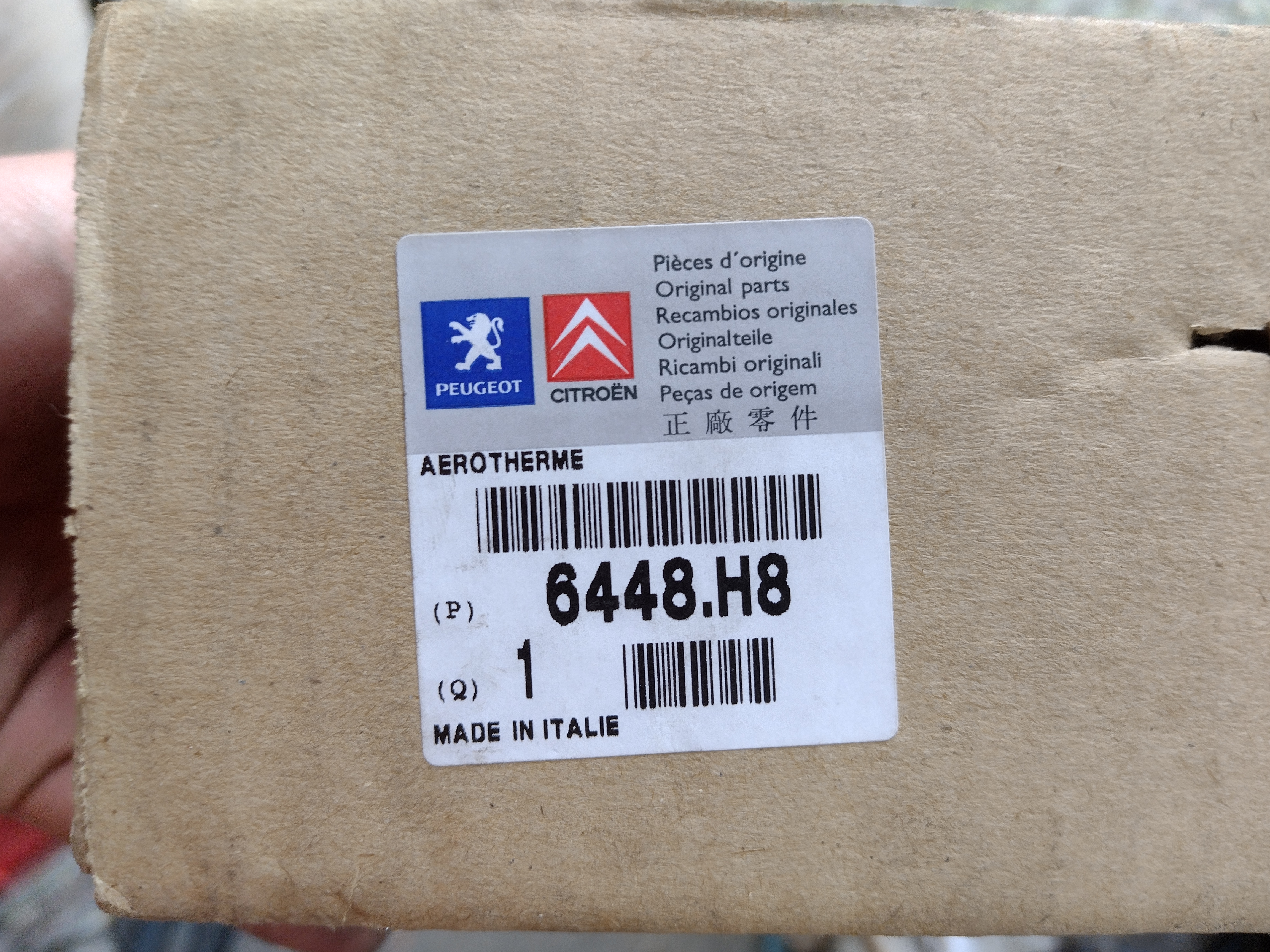 Peugeot Boxer / Citroen Jumper Wärmetauscher, Innenraumheizung 6448H8 NOS NEW OEM