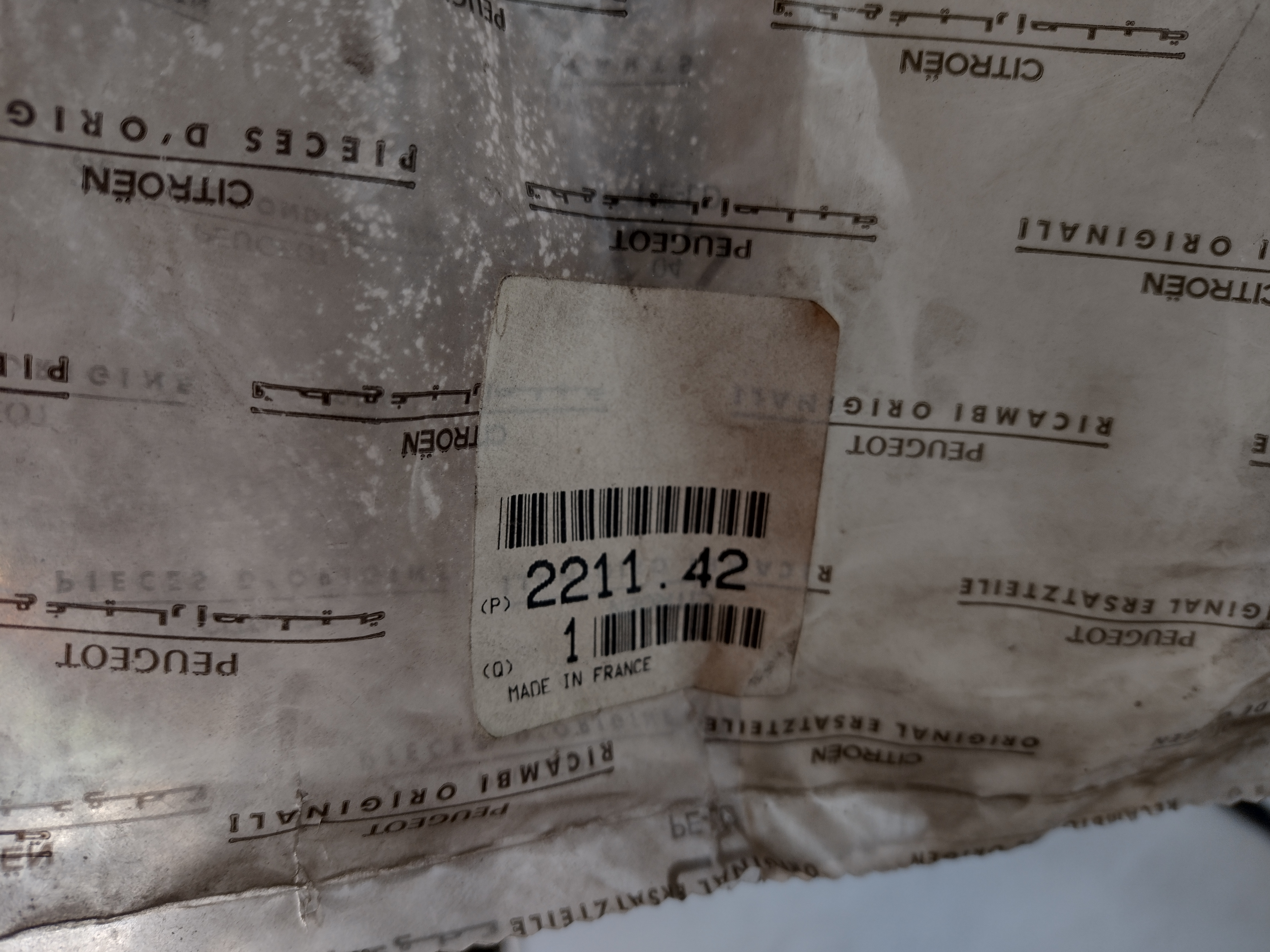 Peugeot / Citroen Dichtung 221142 NEU NOS NEW OEM