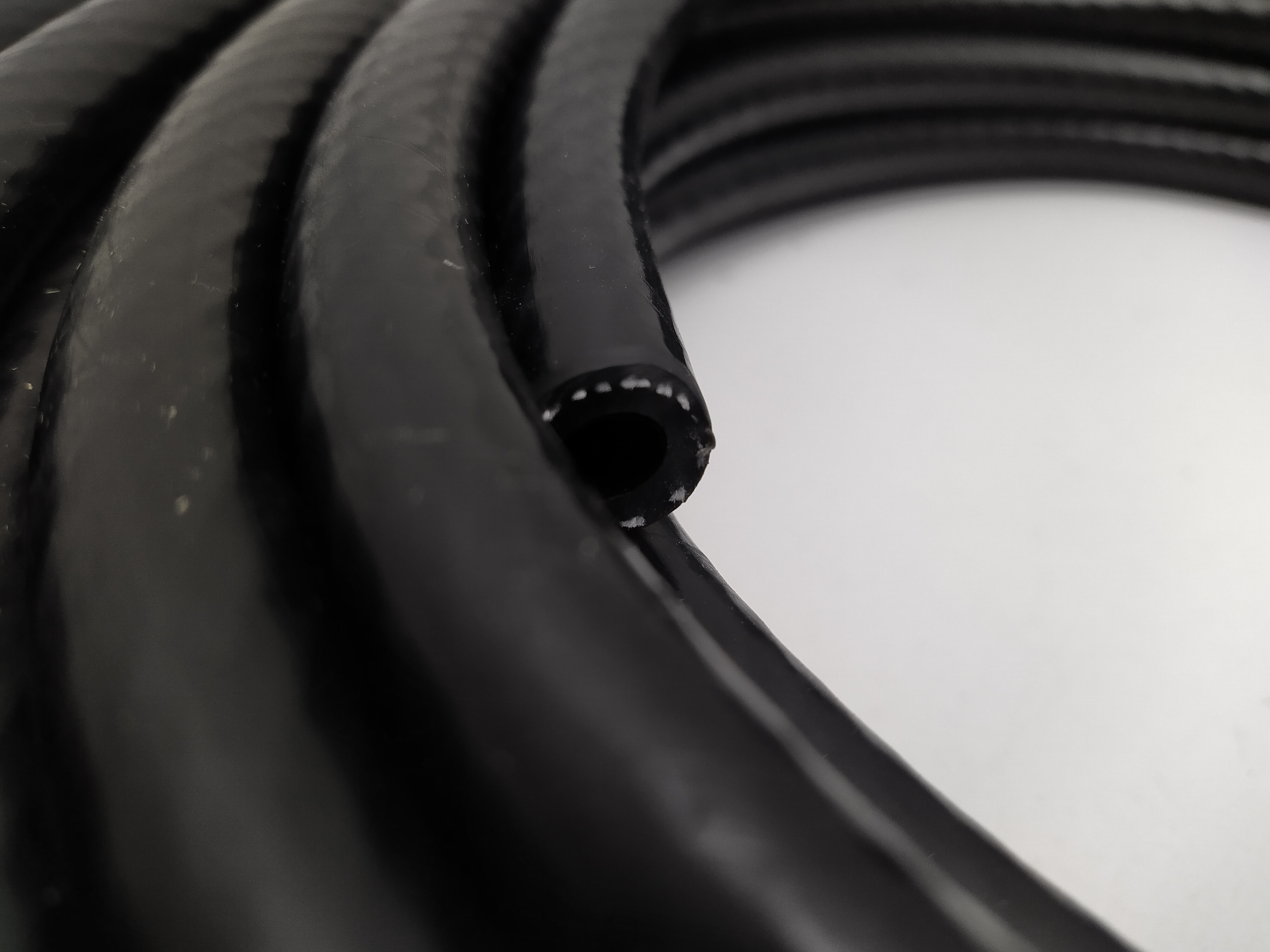 8mm Silikon Unterdruckschlauch verstärkt schwarz