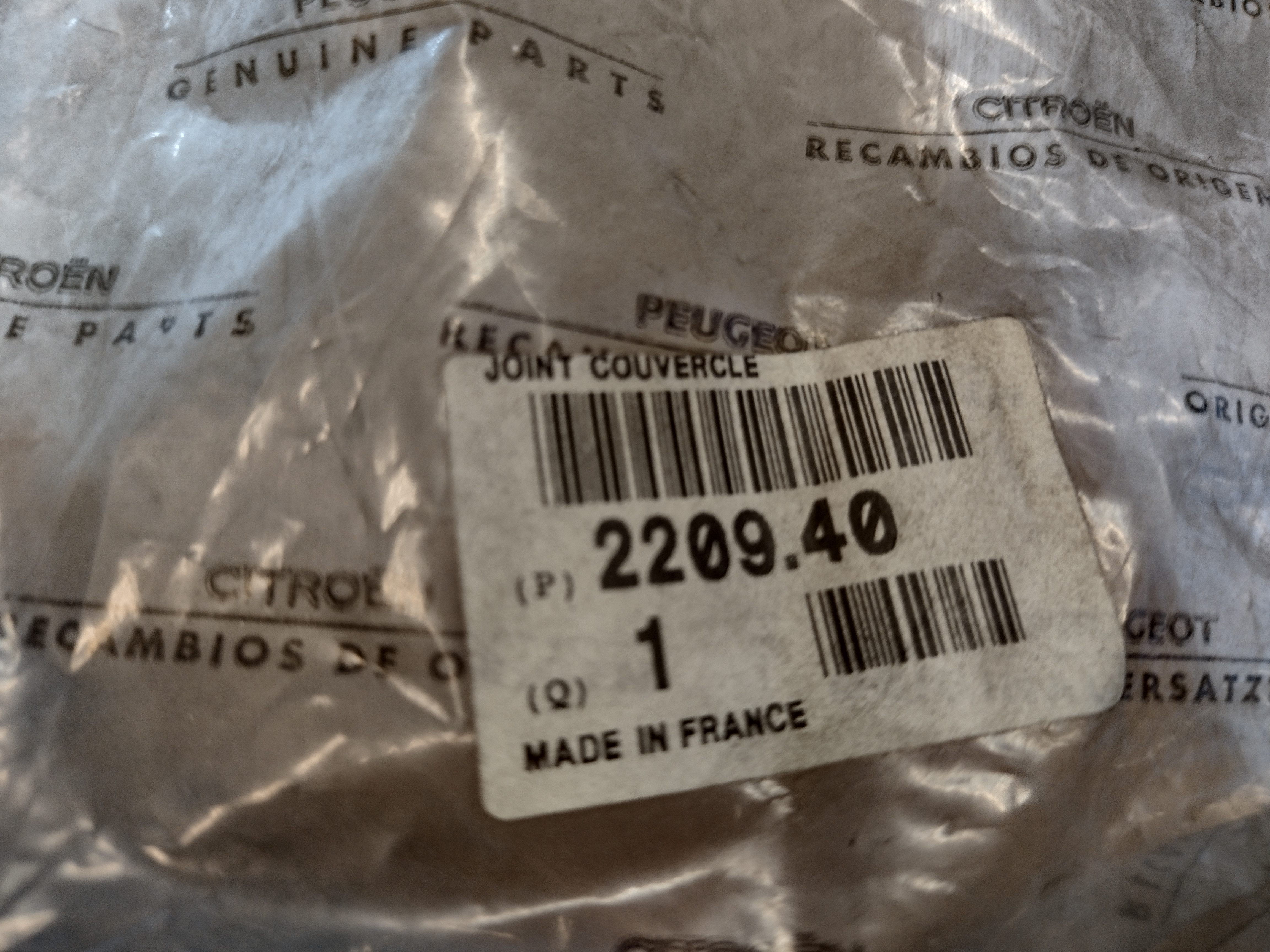 Peugeot / Citroen Getriebedeckeldichtung Automatikgetriebe 220940 NEU NOS NEW OEM