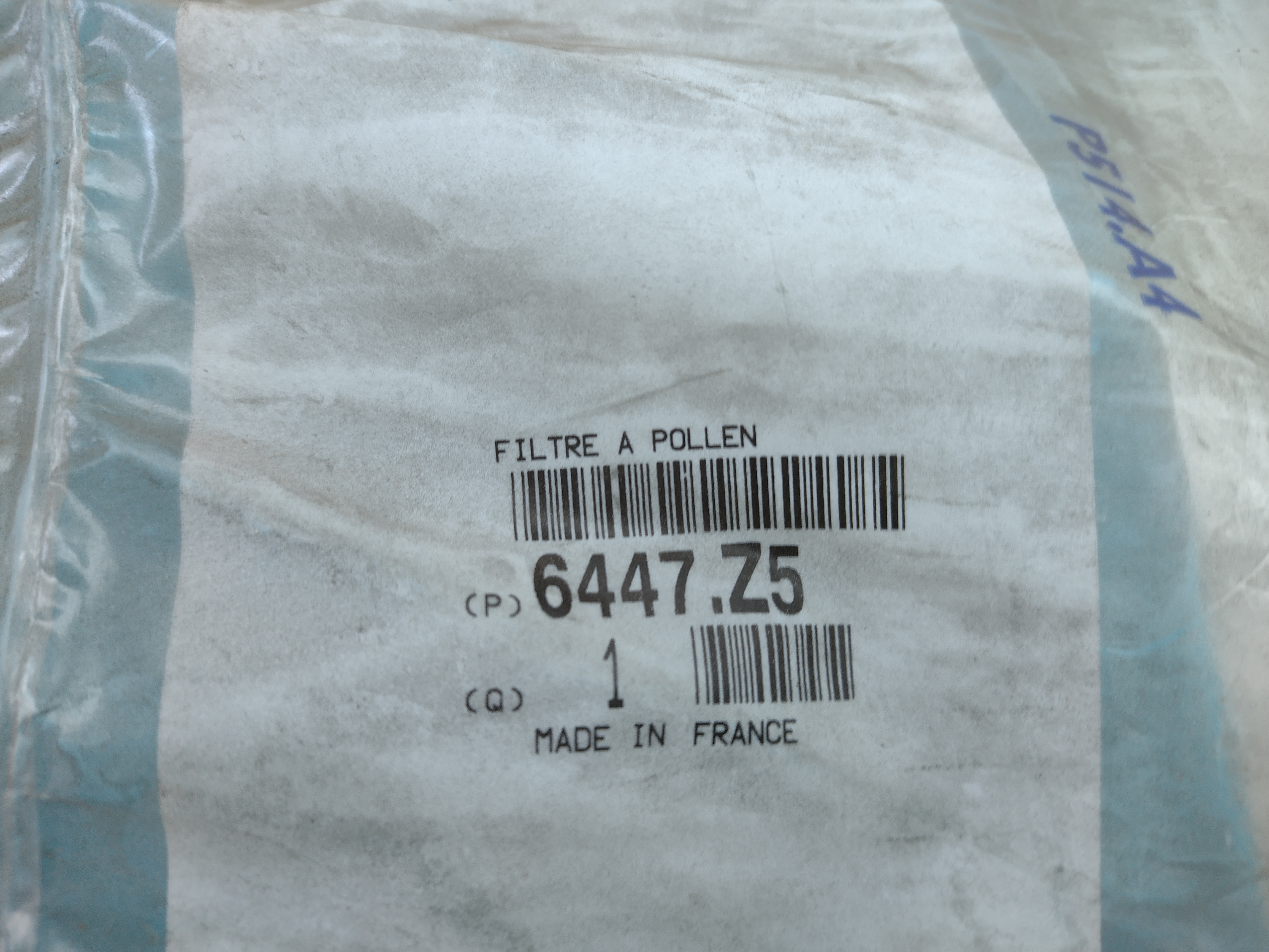 Peugeot / Citroen Innenraumfilter 6447Z5 NOS NEW