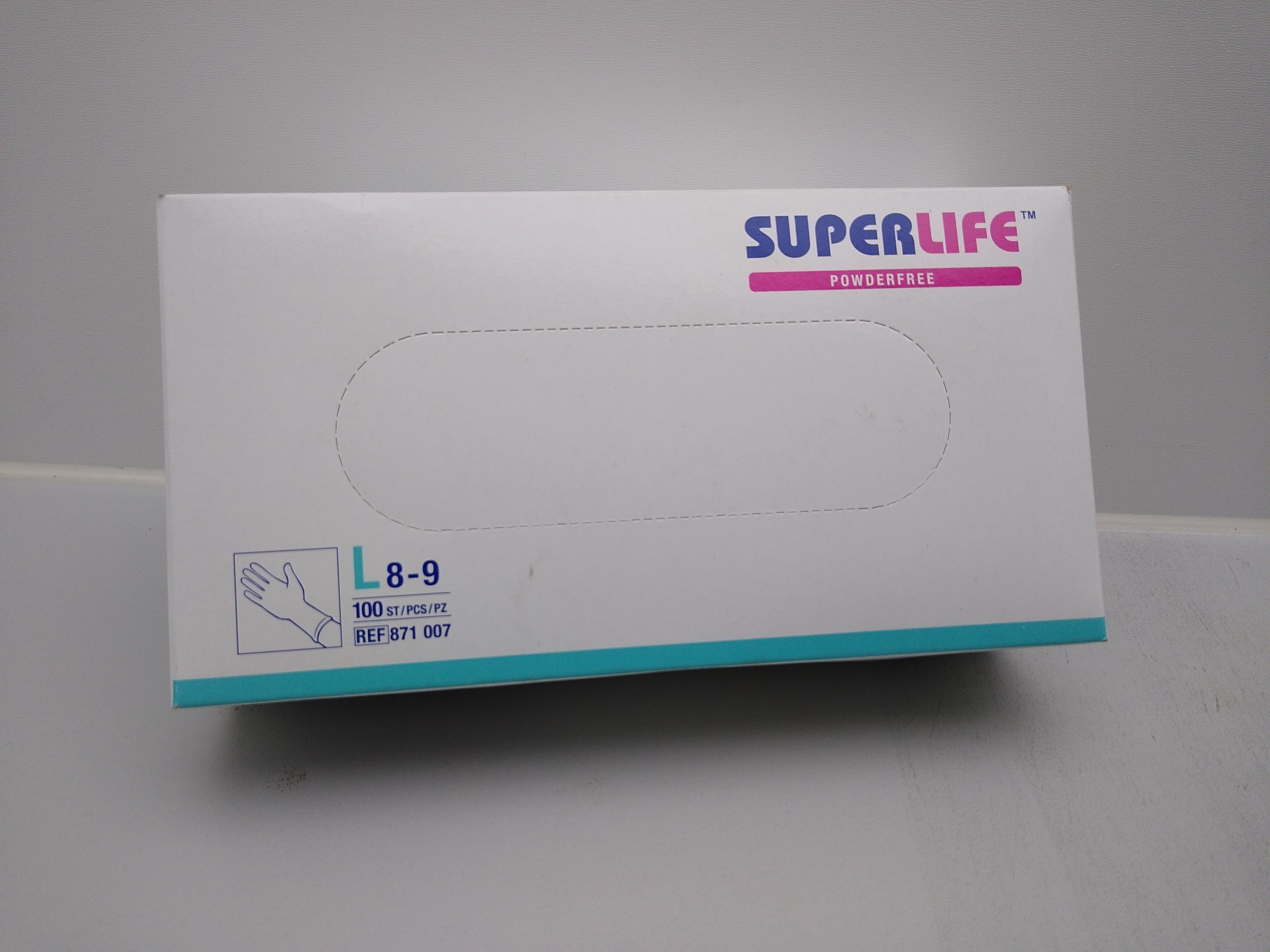 Superlife Powderfree Einweghandschuh Gr.L (8-9)