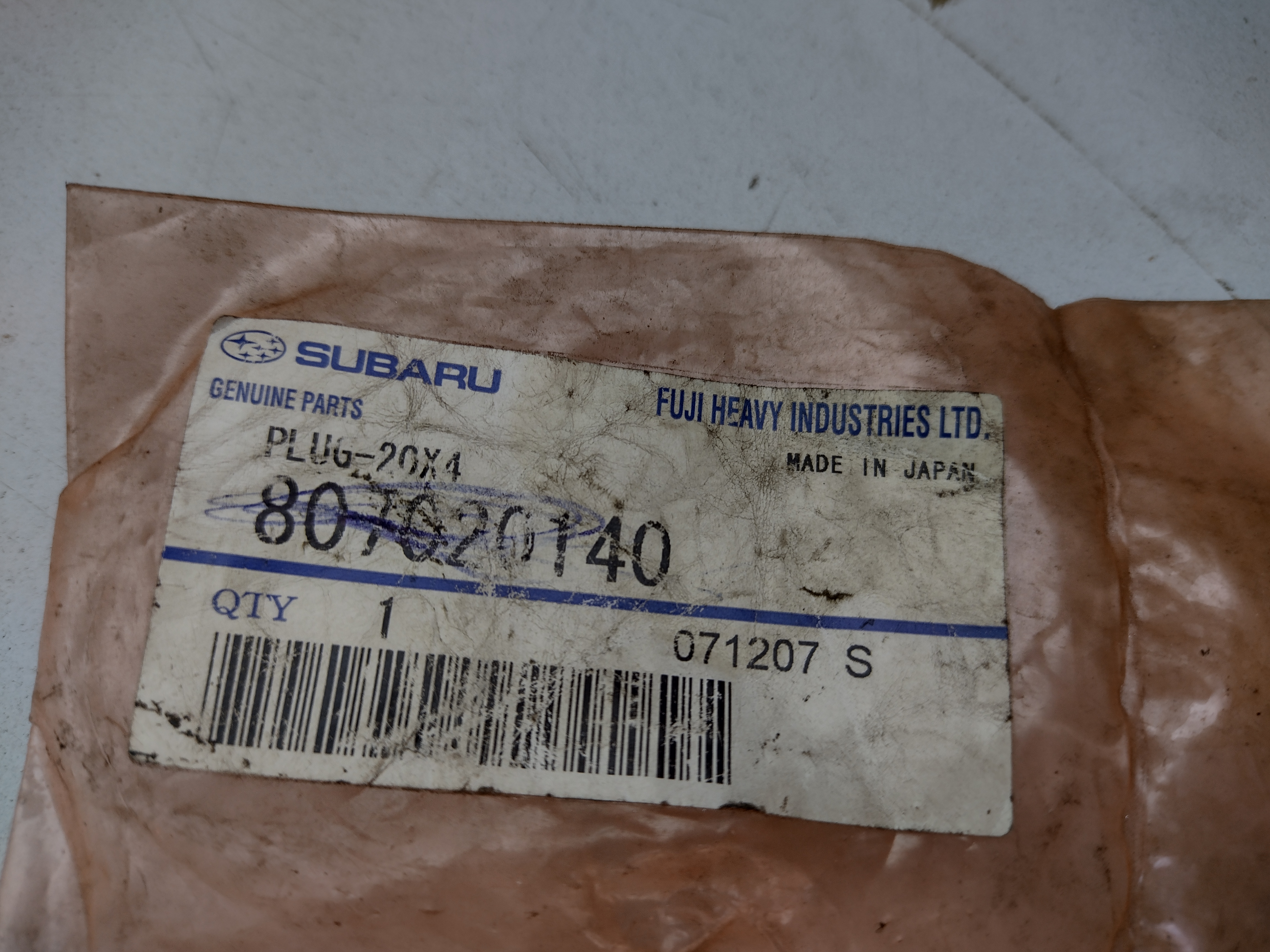 PLUG-20X14 807020140 für Subaru