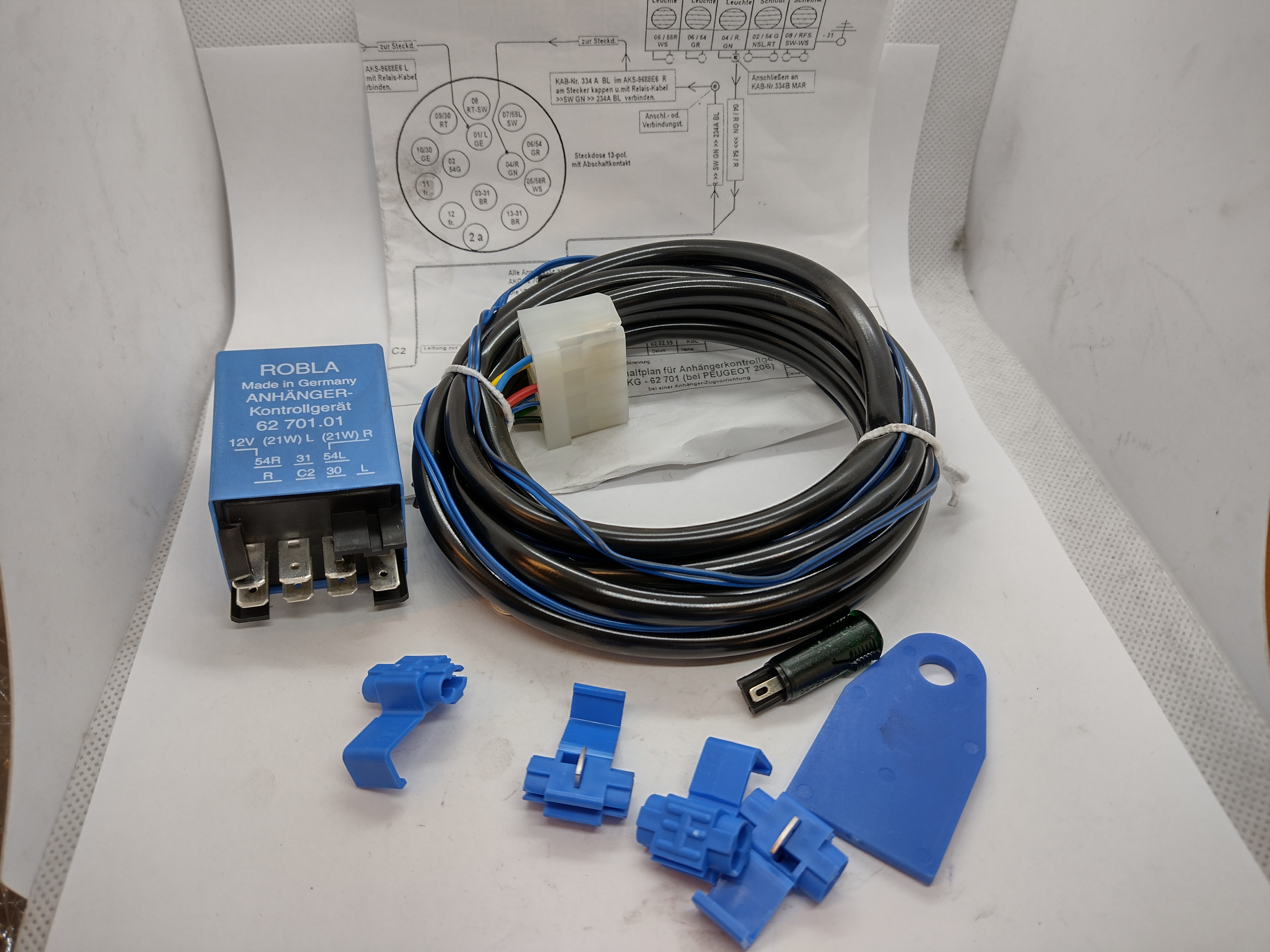 Peugeot / Citroen Kabelbaum E Satz für Anhängerkupplung 002356 NEU NOS NEW OEM