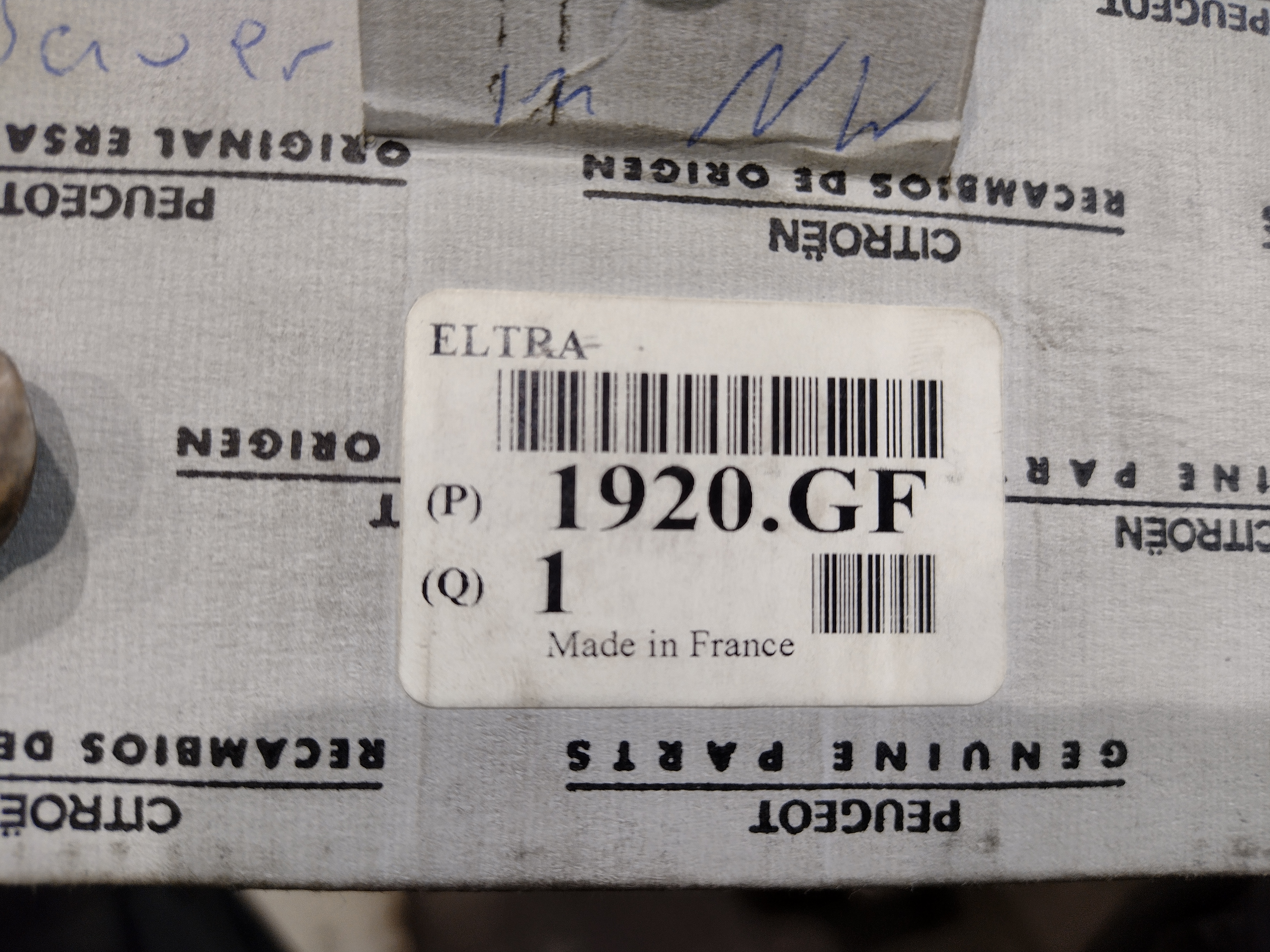 Peugeot / Citroen SAUGLUFT TEMPERATUR FÜHLER SENSOR 1920GF NEU NOS NEW