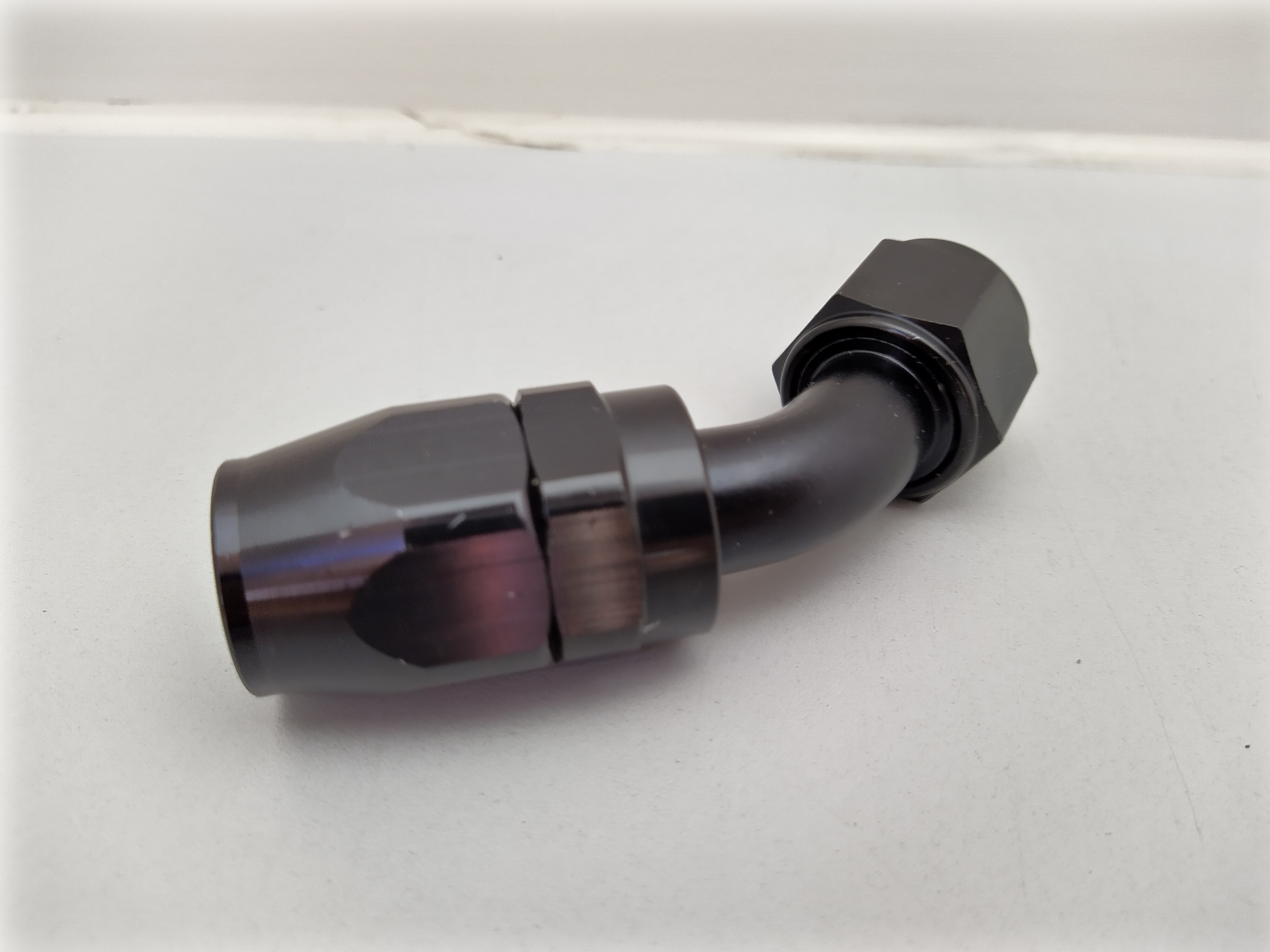 Alu-Fitting schwarz AN10 Dash 10 45°
