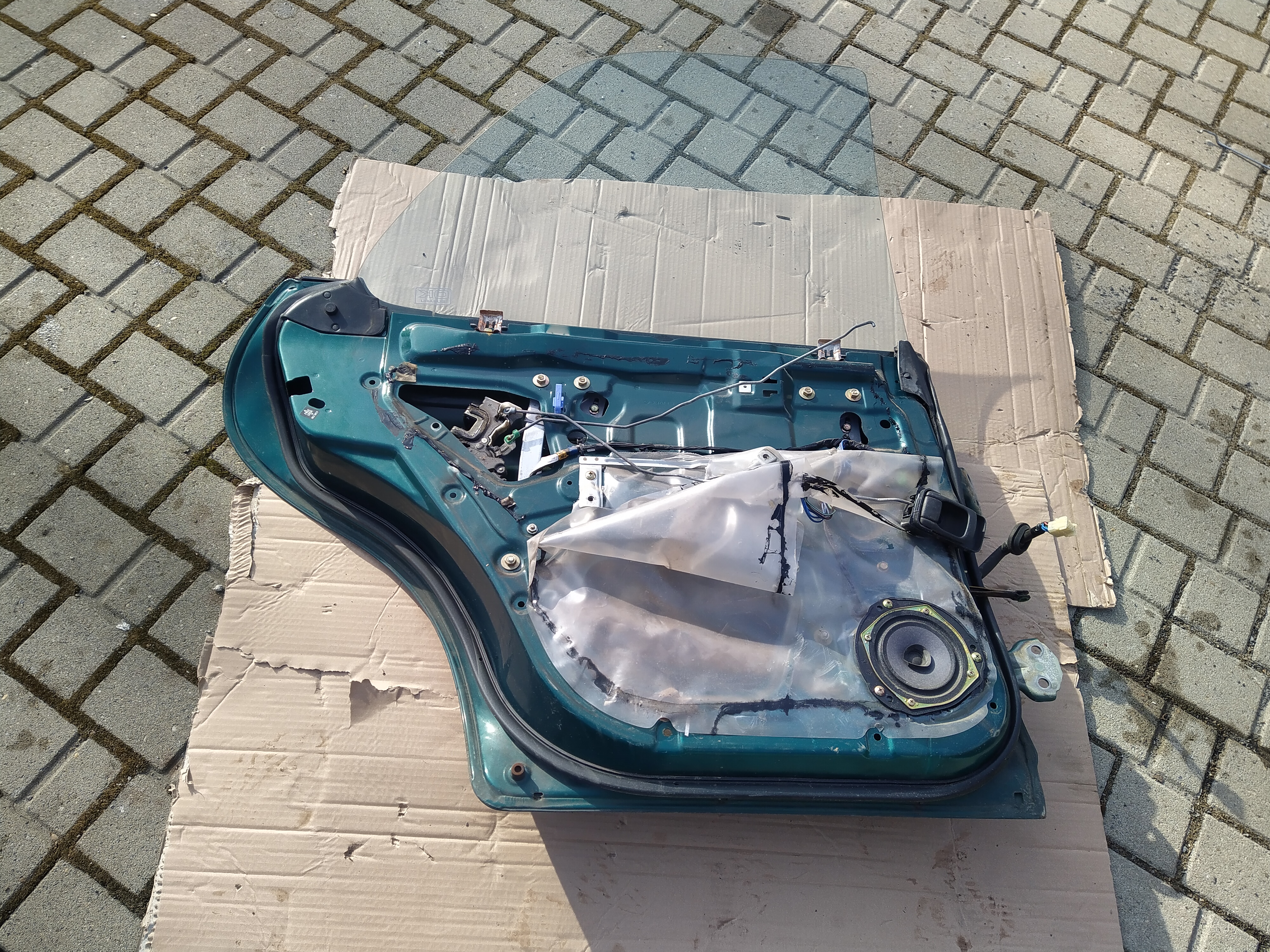 Tür Seitentür hinten links grün von Subaru Impreza GC GF 92-00