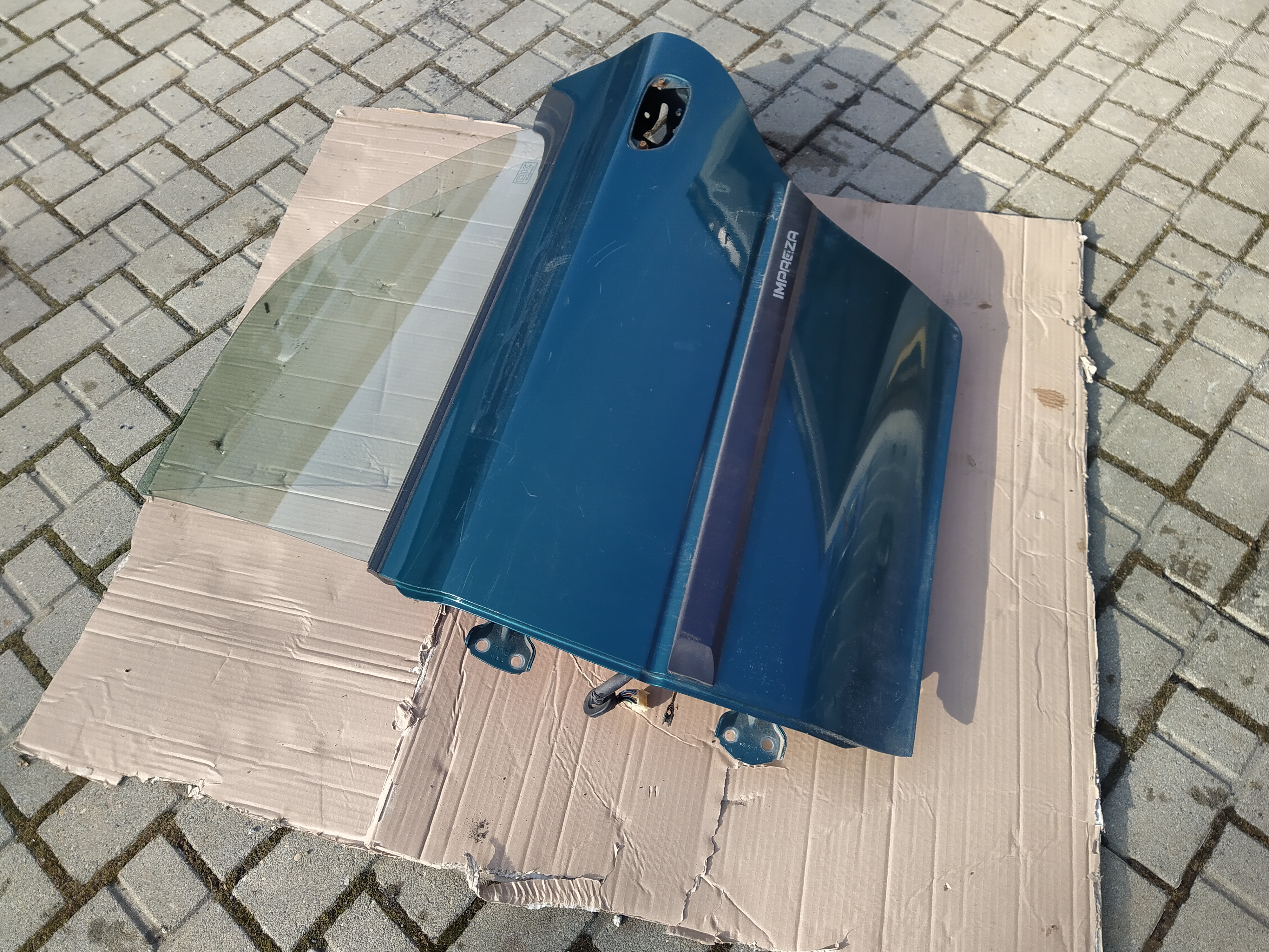 Tür Seitentür hinten links grün von Subaru Impreza GC GF 92-00