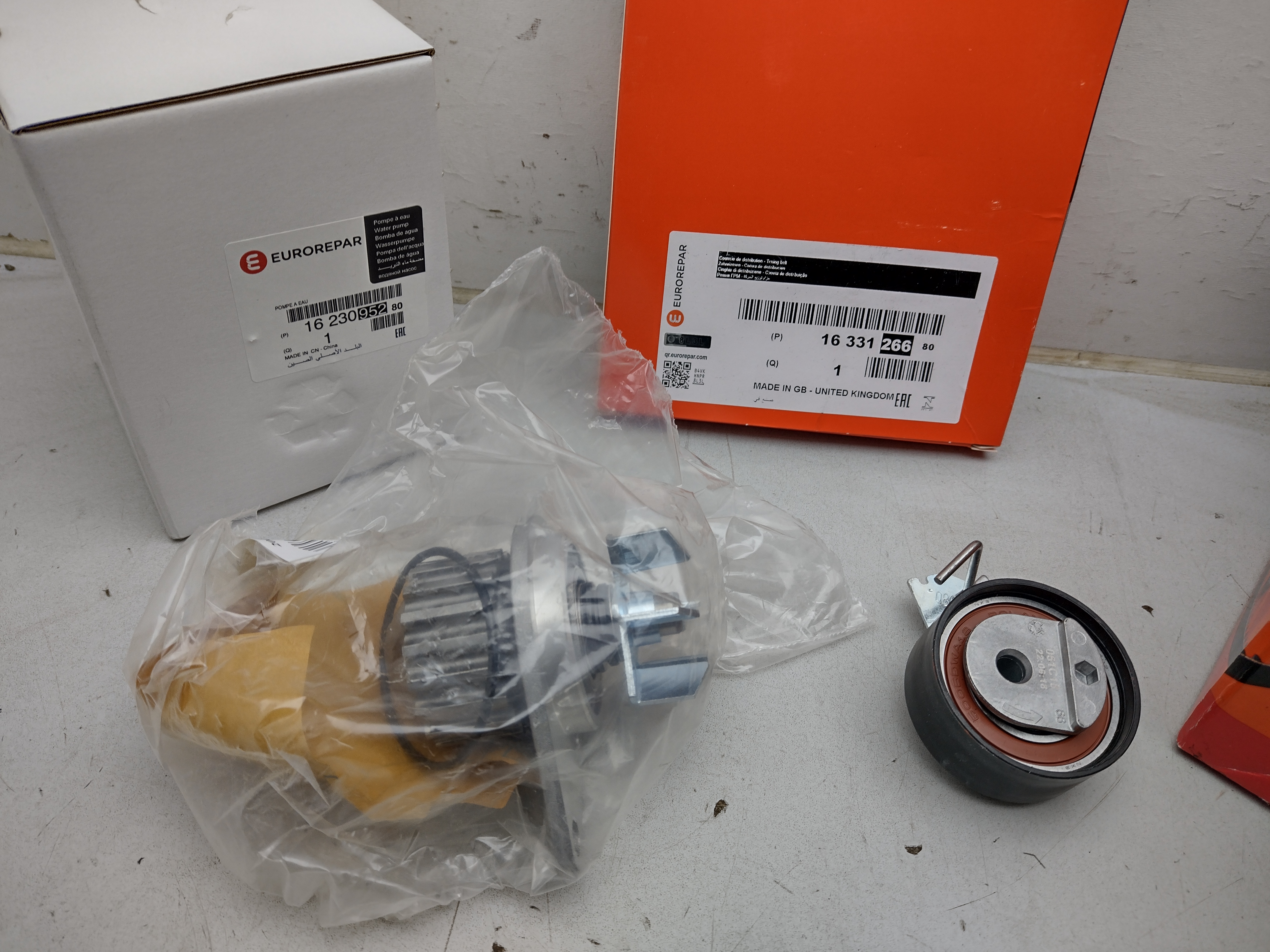 EUROREPAR Wasserpumpe + Zahnriemensatz 1609120580 NEU NOS NEW