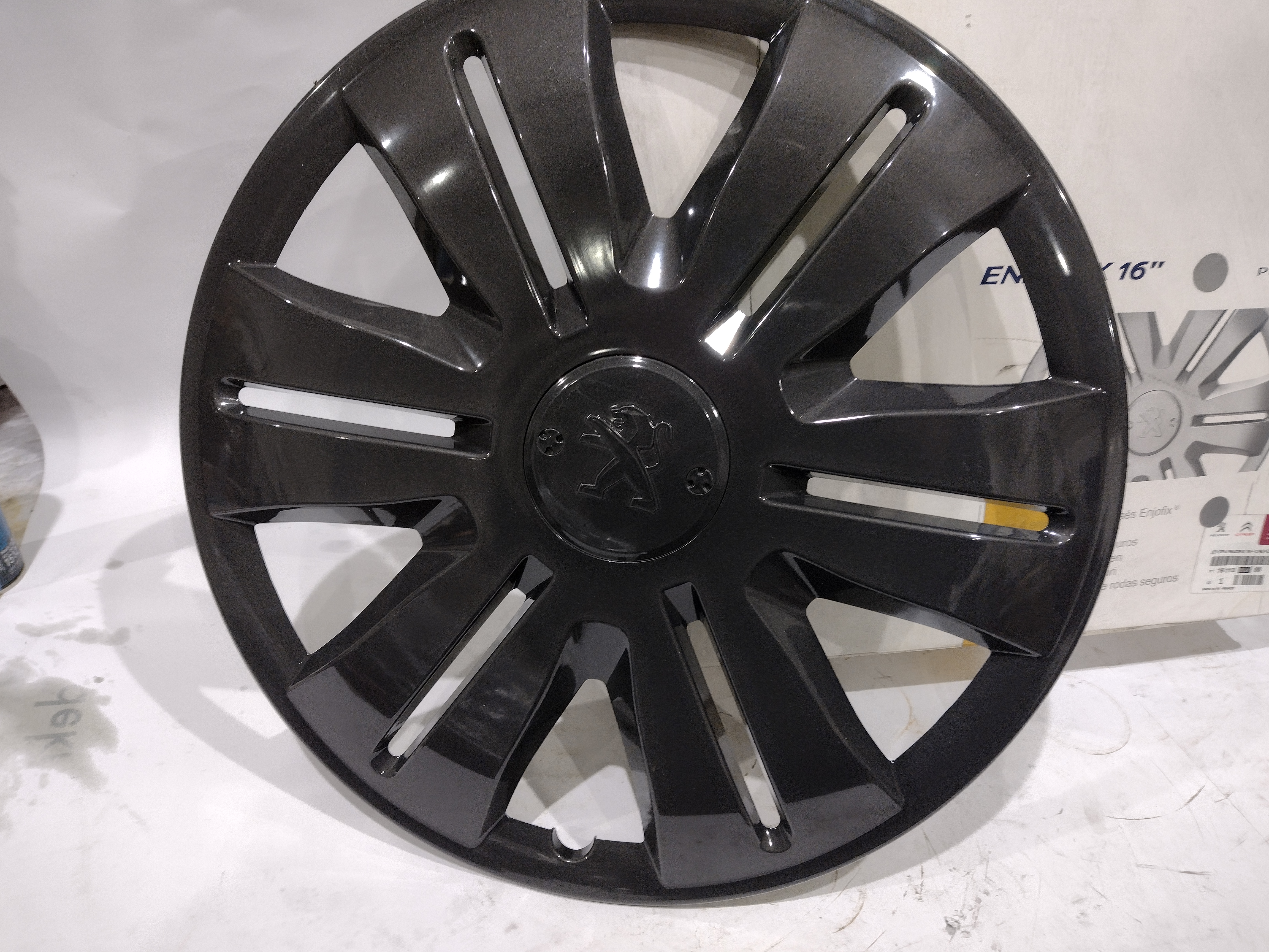 Satz Peugeot 16 Zoll Radzierblende Radkappe schwarz 1611309780 NEU NOS NEW