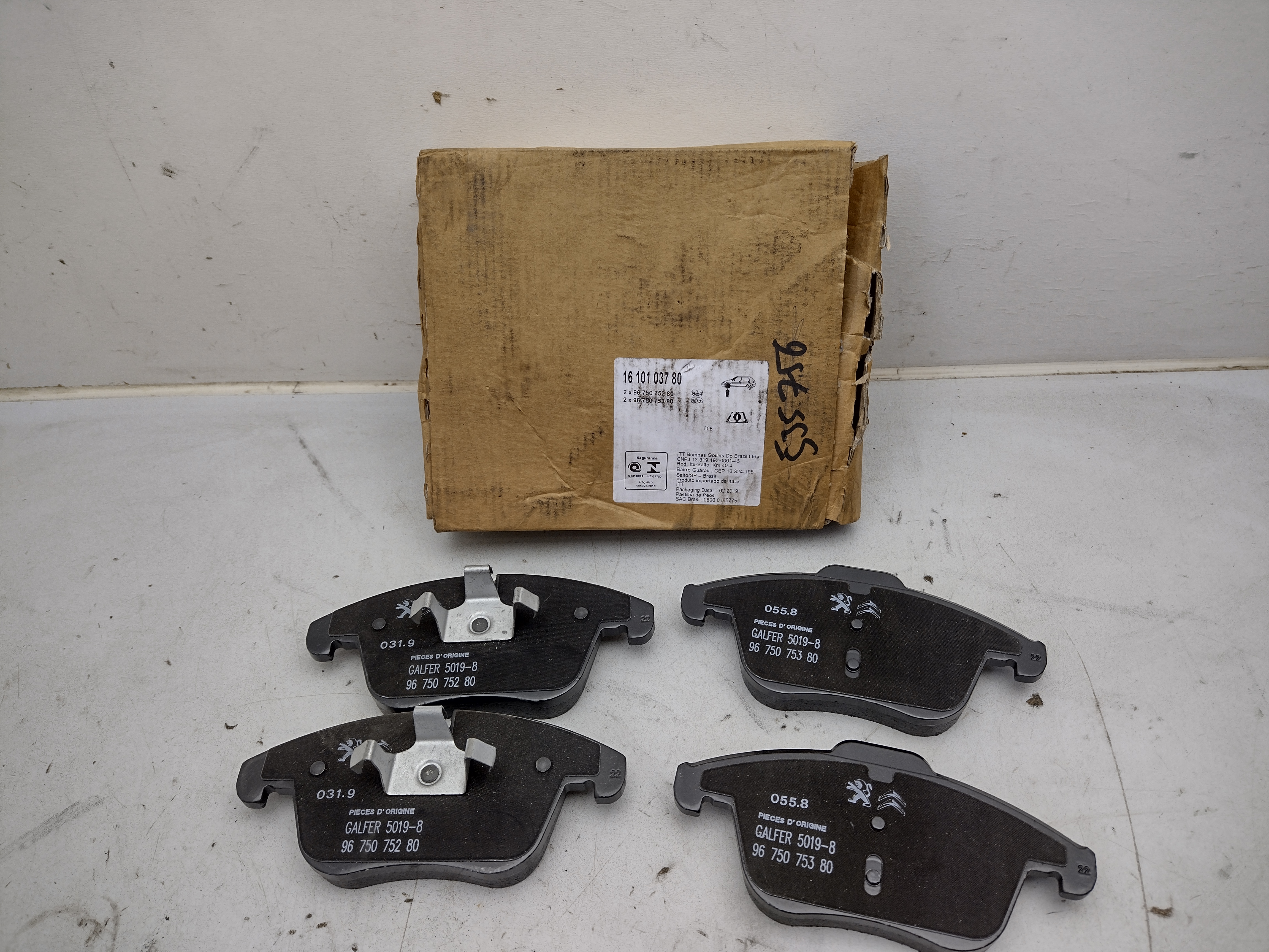 Peugeot / Citroen Bremsbeläge vorne 1610103780 NEU NOS NEW 