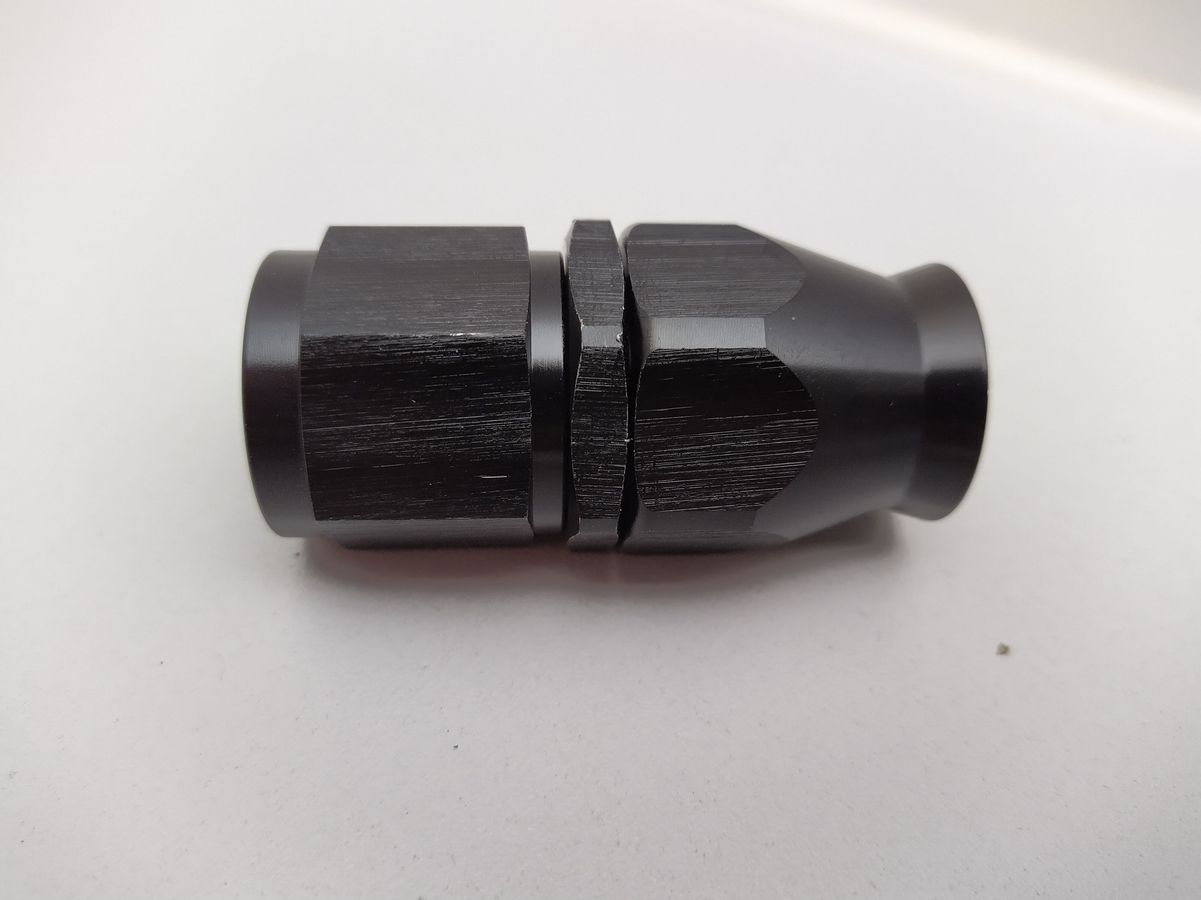 PTFE Alu-Fitting schwarz AN10 Dash 10 gerade