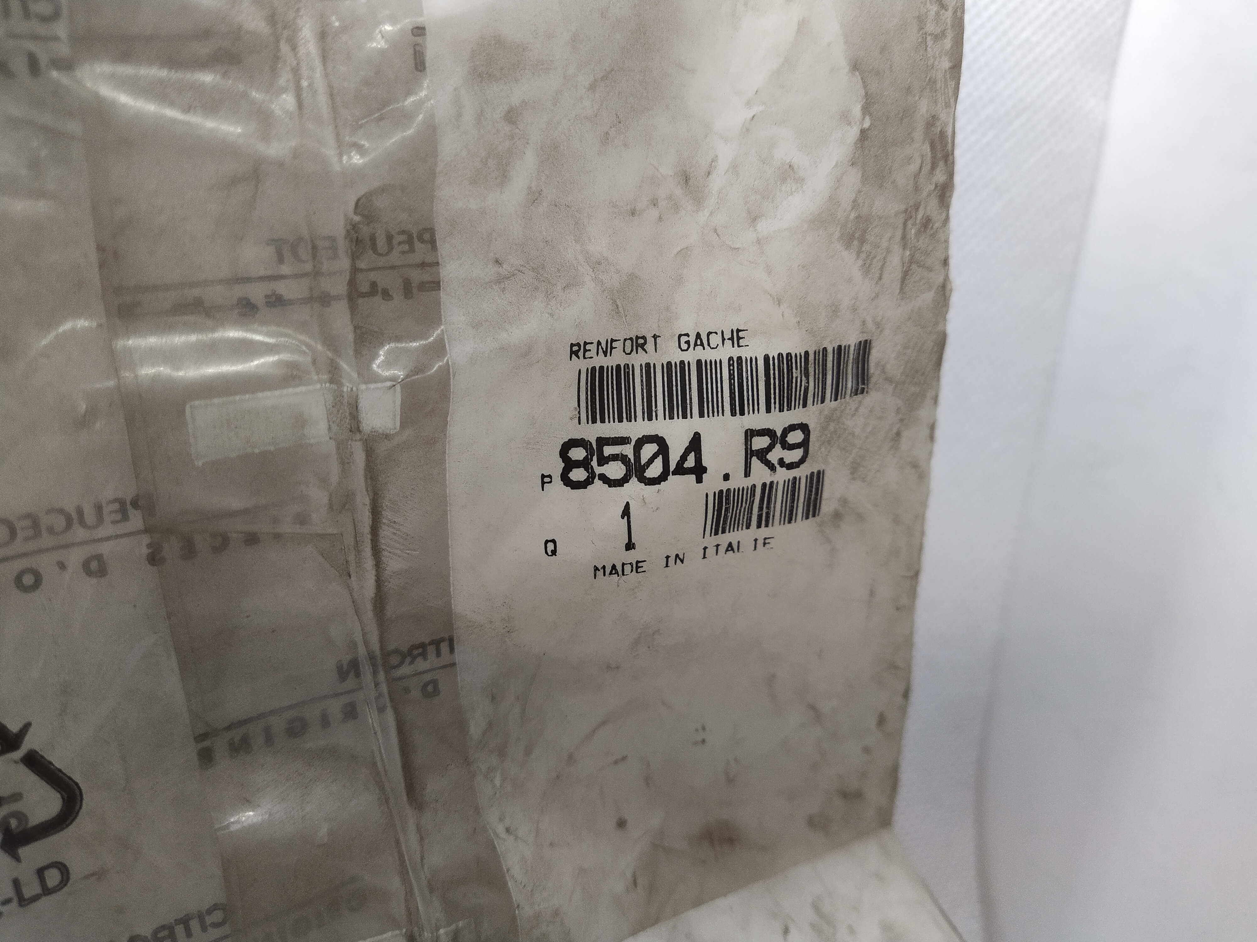 Original Peugeot Boxer VERSTÄRKUNG SCHLOSSFALLE 8504R9 NEU NOS