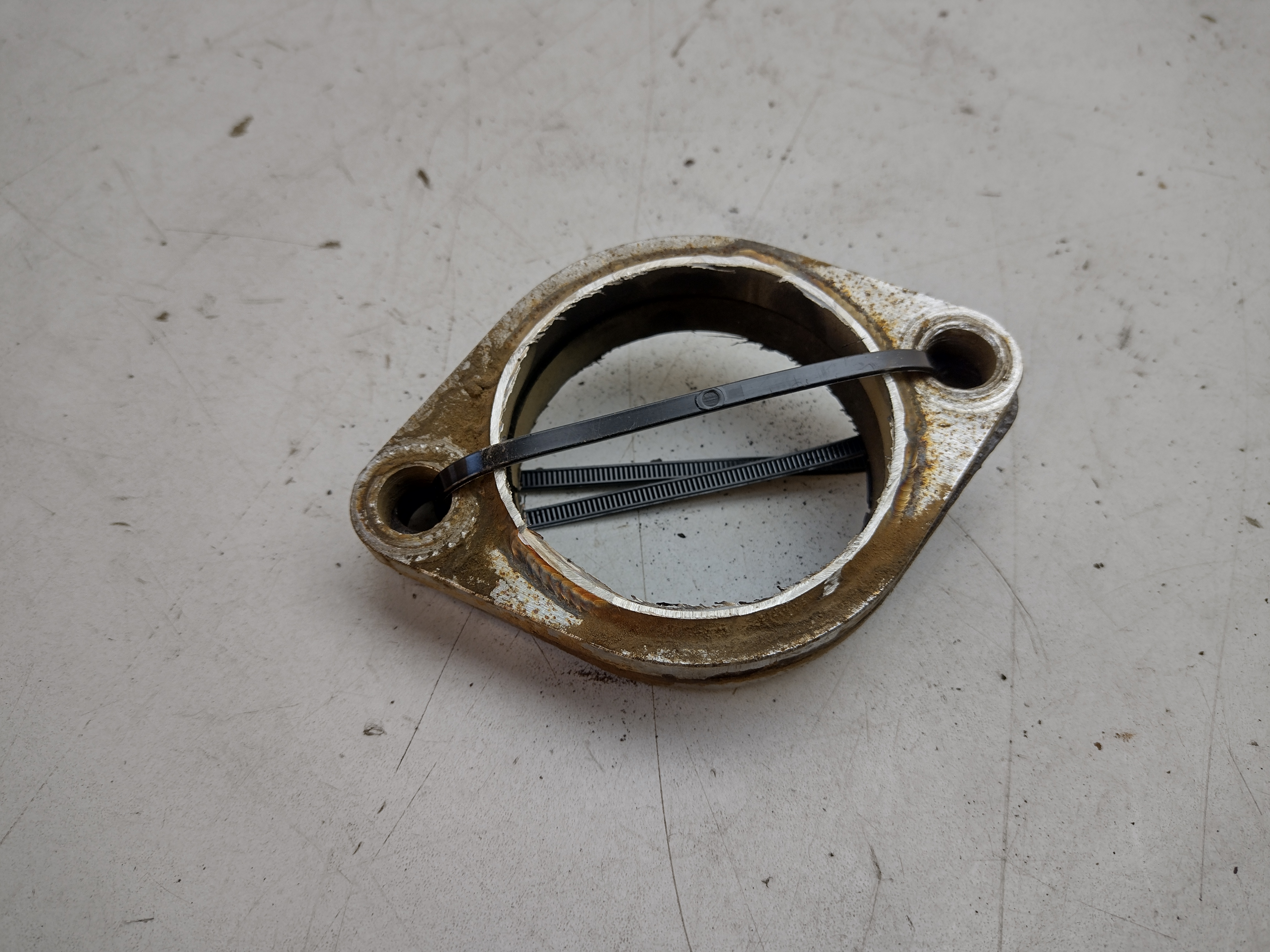 Paar  2 Loch Flansche in 3" 3 Zoll 76mm Edelstahl V2A