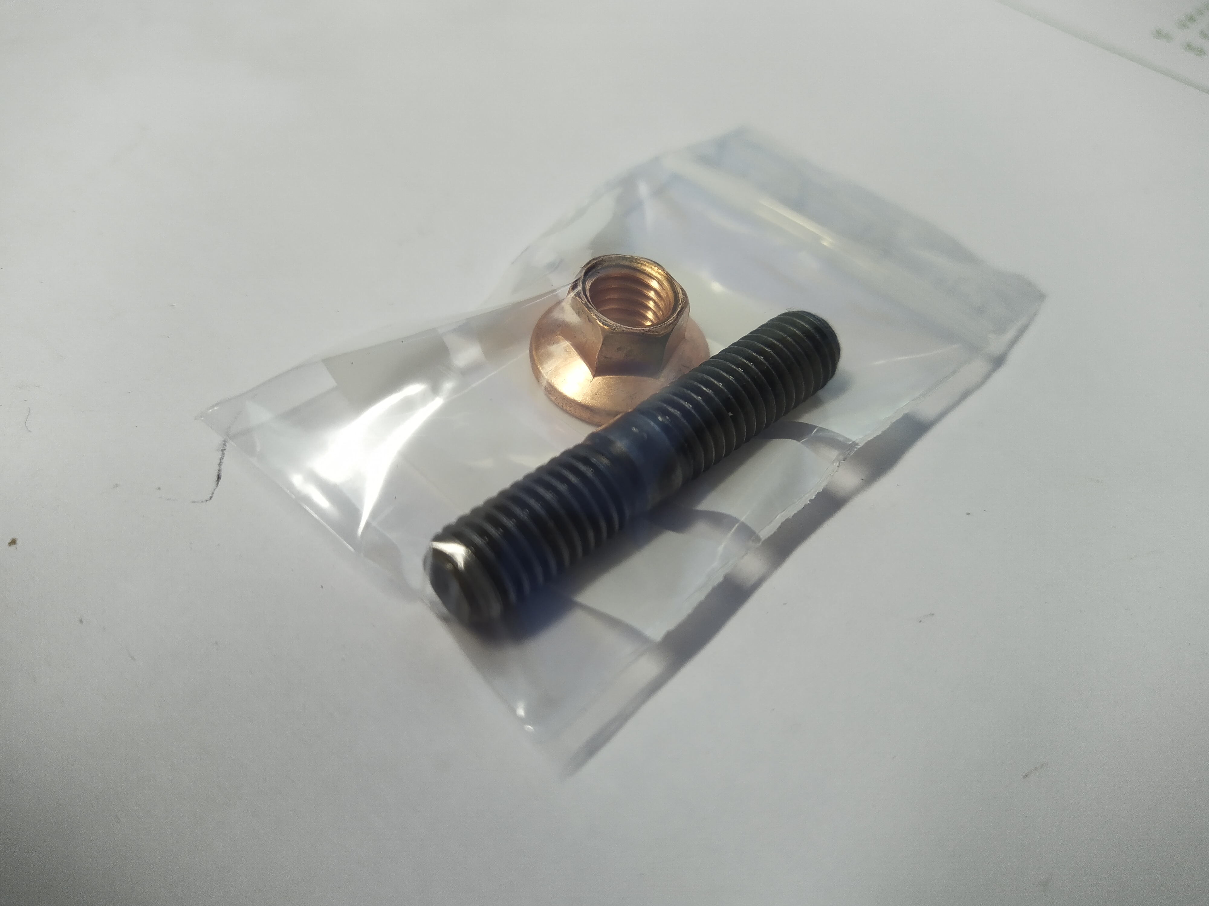 Krümmerbolzen + Kupfer Mutter M8x1,25 RS6