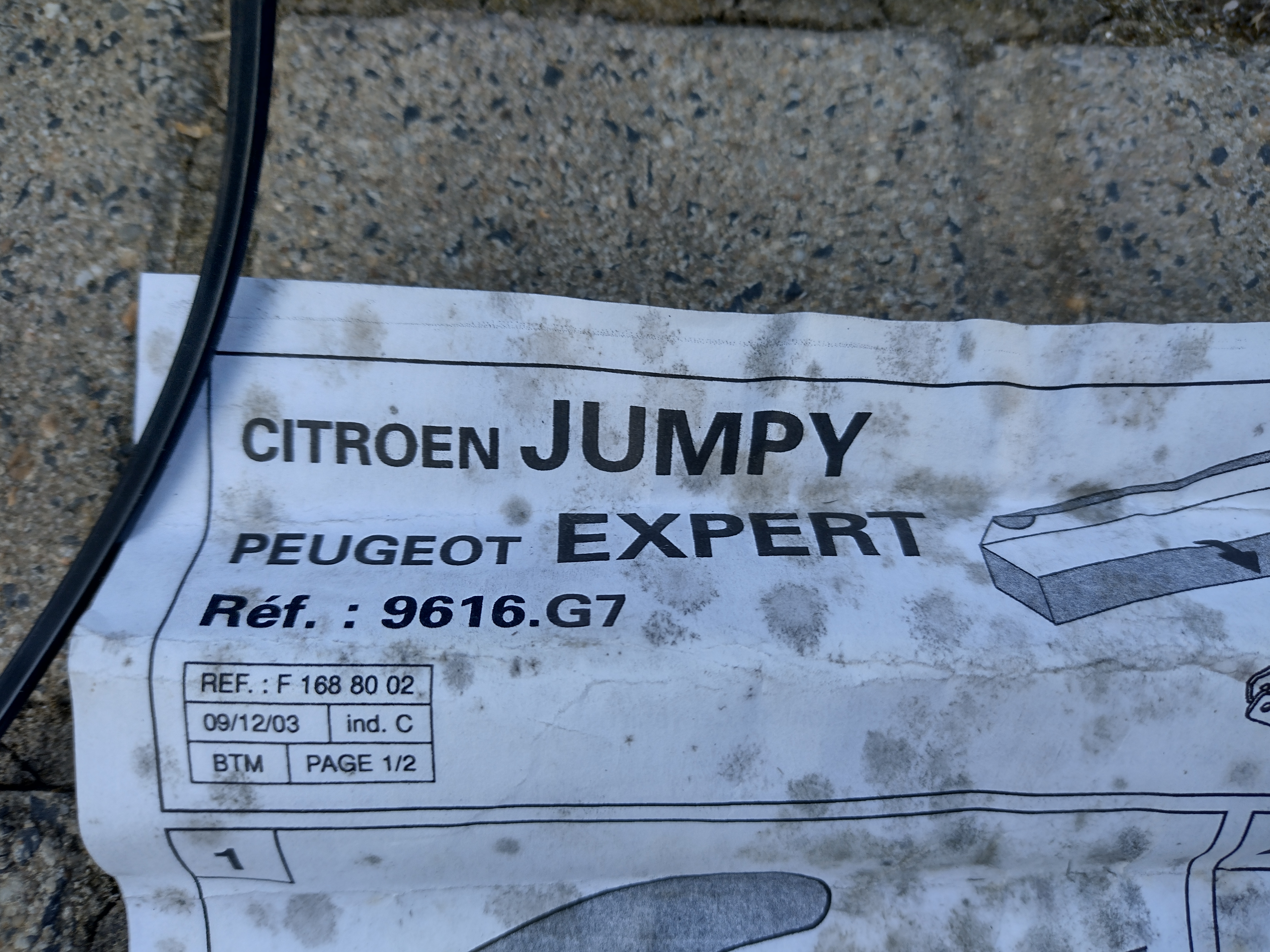Dachgepäck Grundträger 9416E6 Peugeot BIPPER / Citroen nemo nemrut  NEU NOS NEW OEM