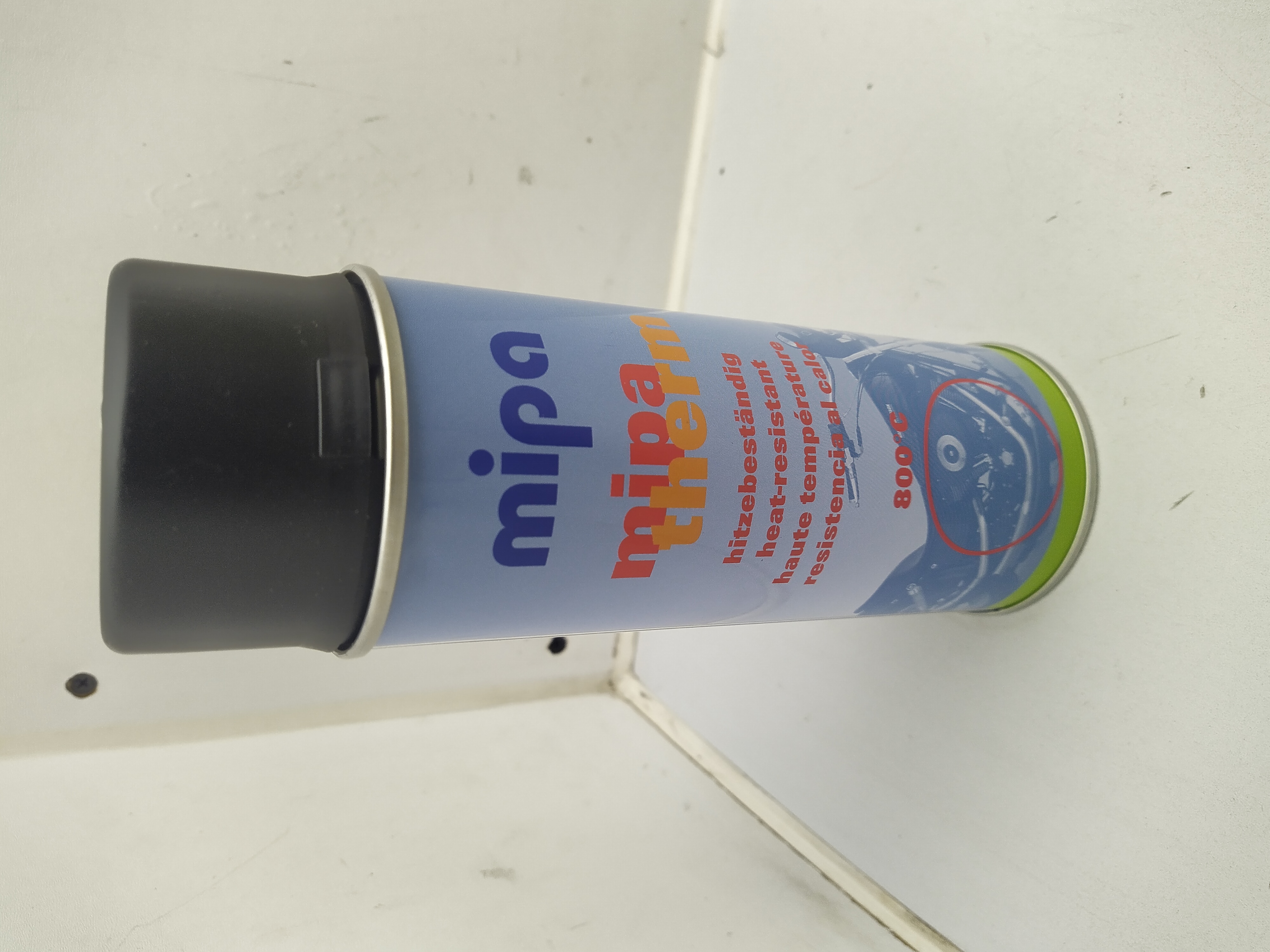 Mipa Mipatherm hitzebeständiger Lack Spraydose Schwarz Hitzebeständig bis 800ºC