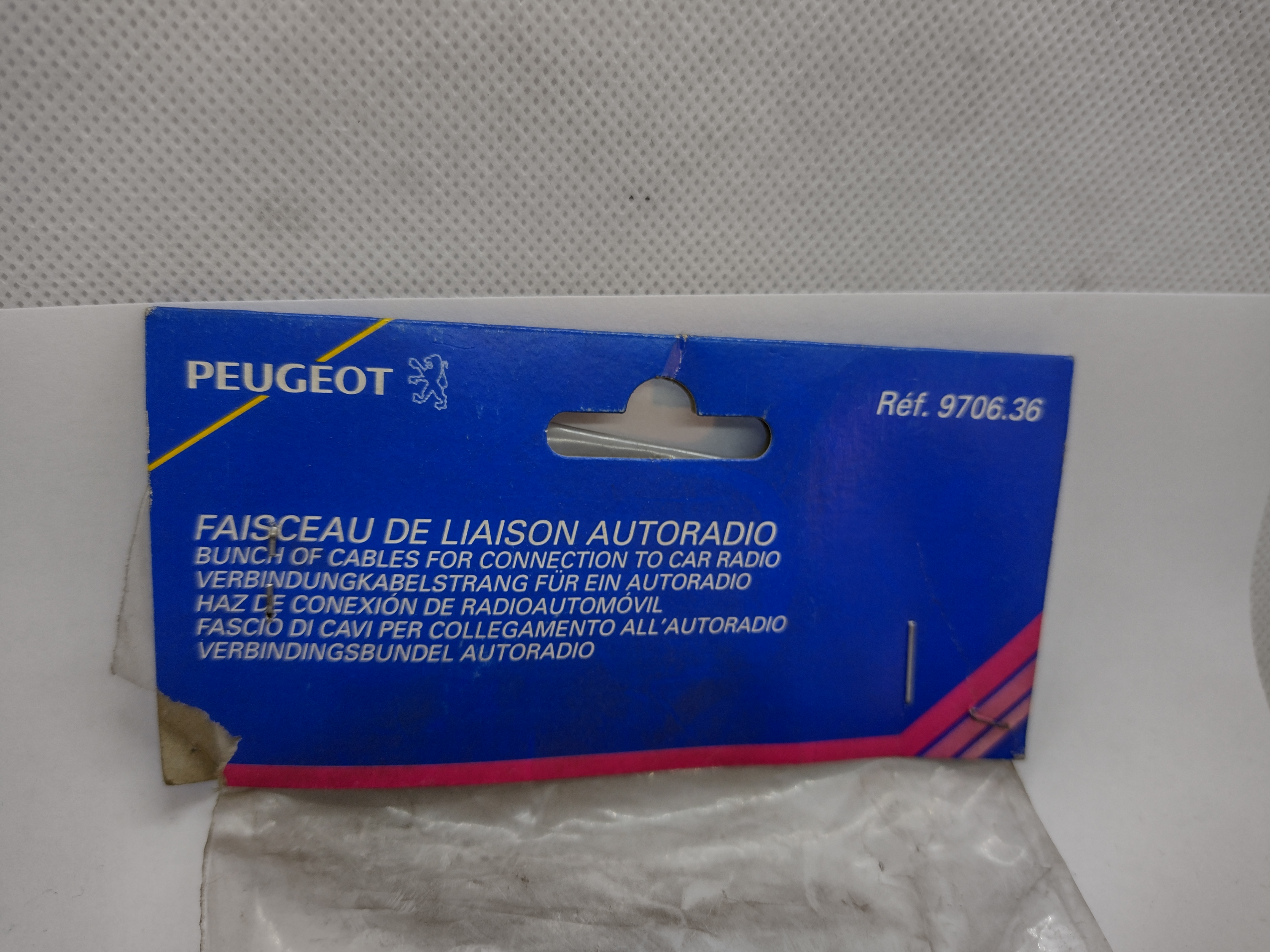 Peugeot ADAPTERKABELSTR 970636 NEU NOS NEW OEM