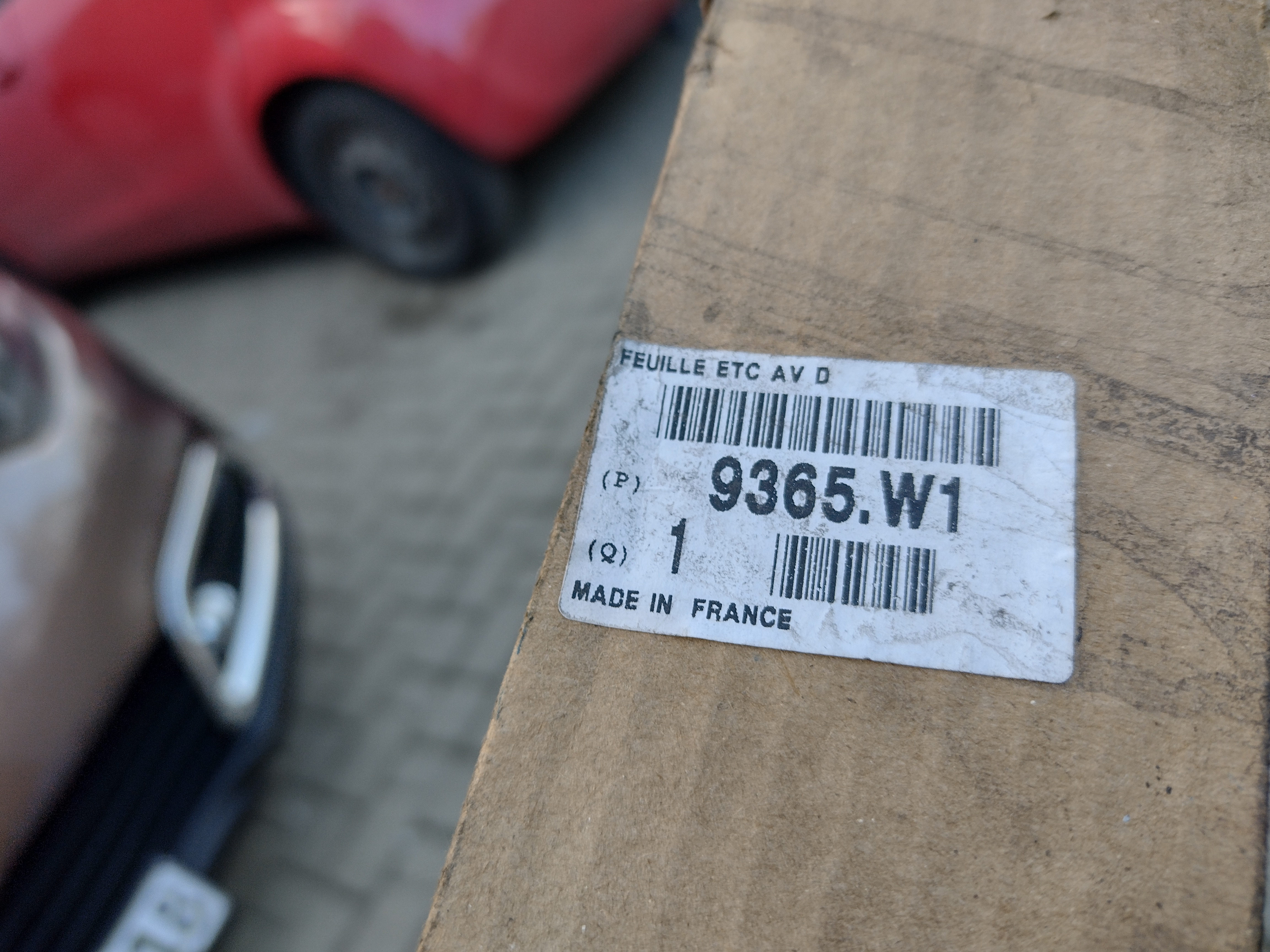 Peugeot 307 Abdichtfüllung, Dämmung vorne rechts 9365W1 NEU NOS NEW OEM