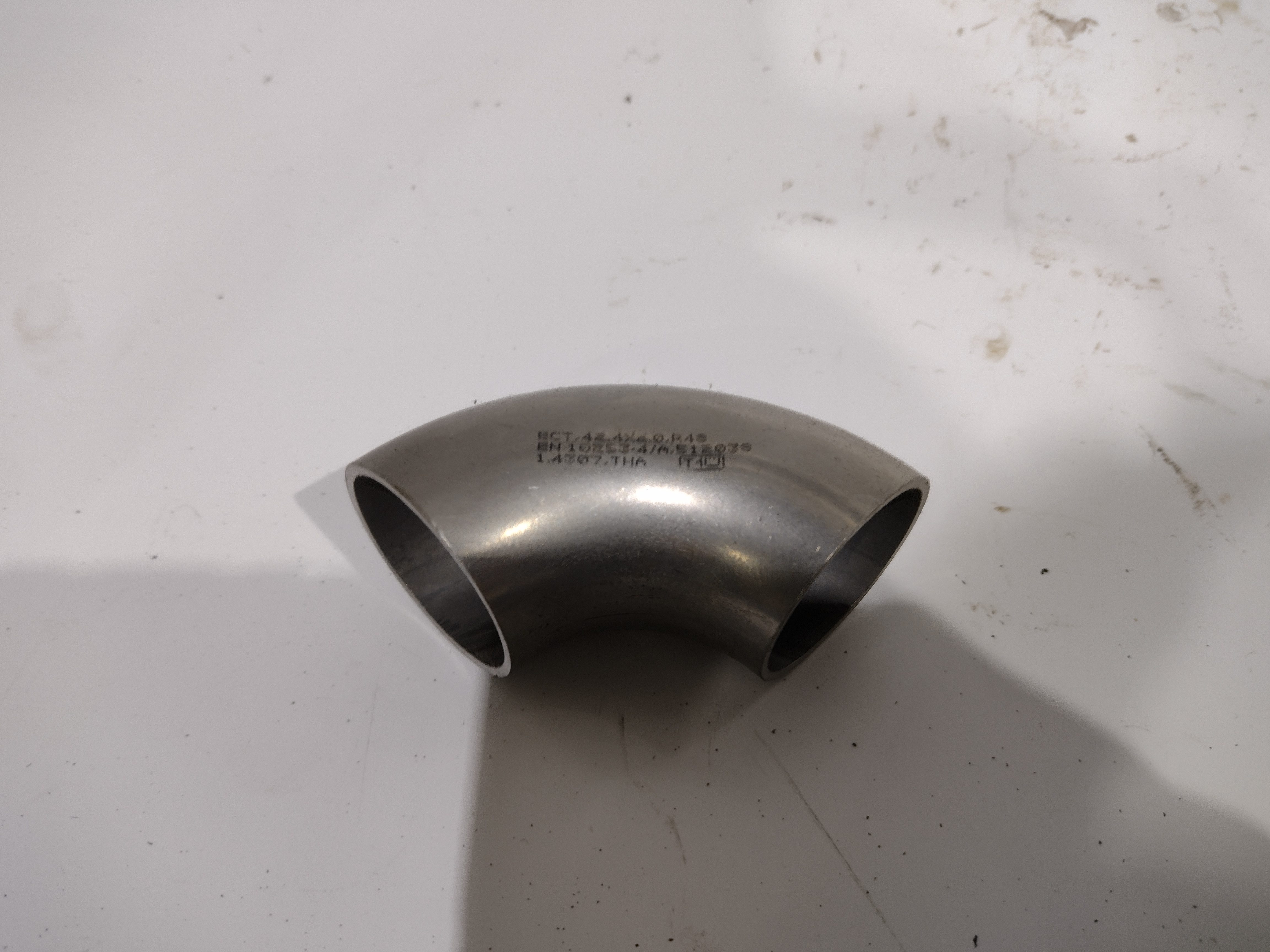 Rohrbogen 42,4x1,5mm Edelstahl V2A 1.4307