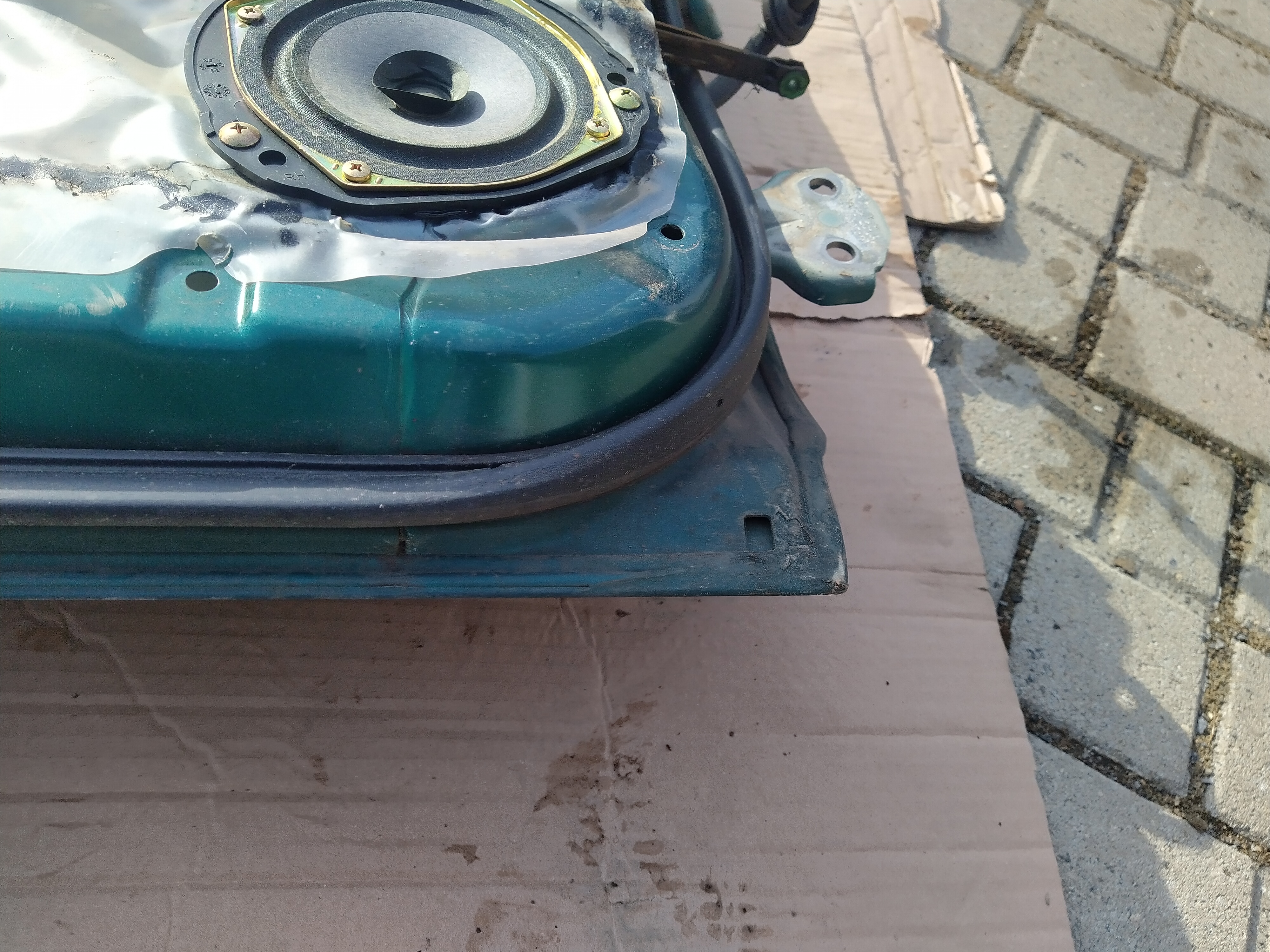 Tür Seitentür hinten links grün von Subaru Impreza GC GF 92-00