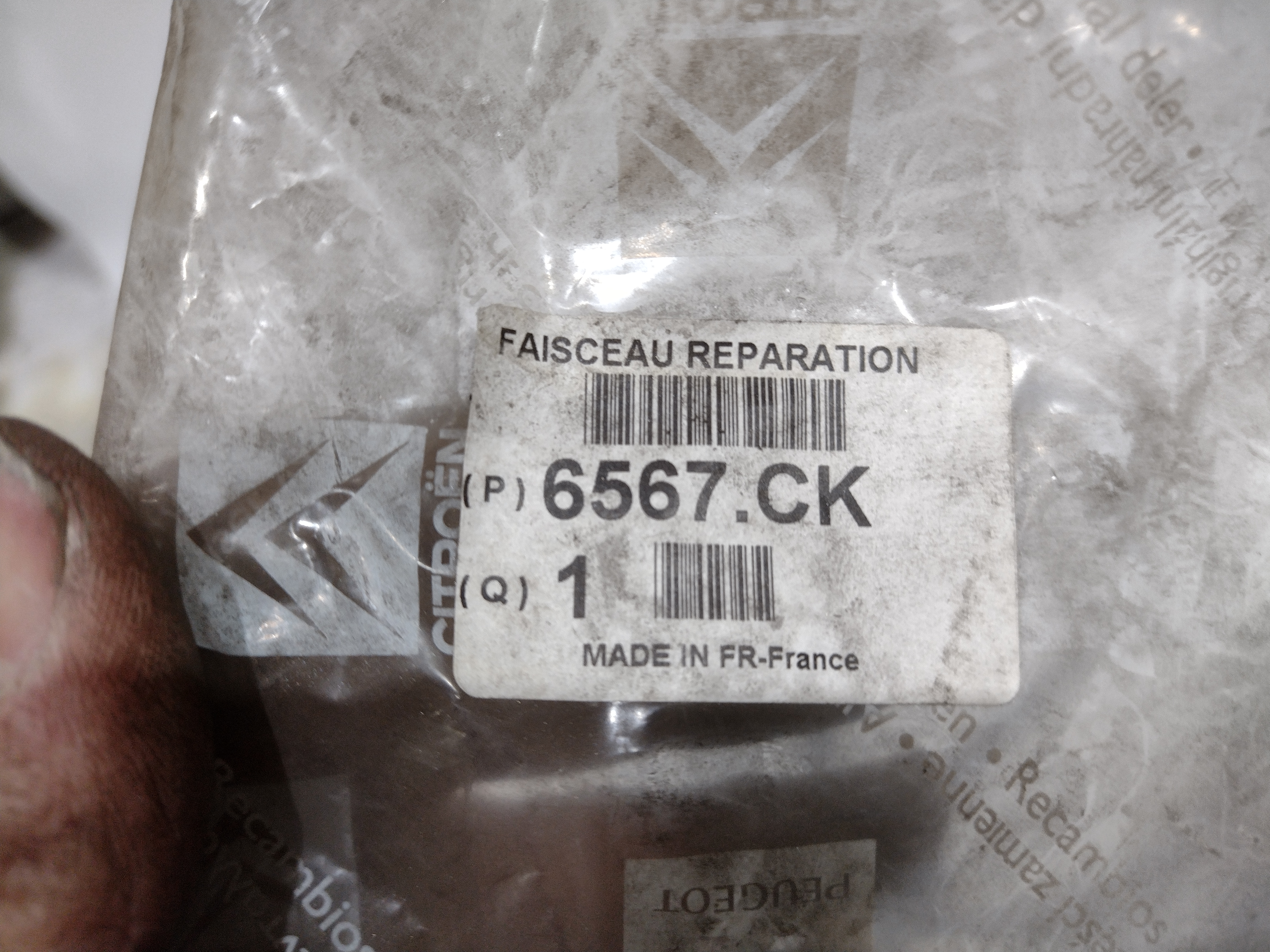 Peugeot / Citroen Kabelstrang 6567CK NEU NOS NEW