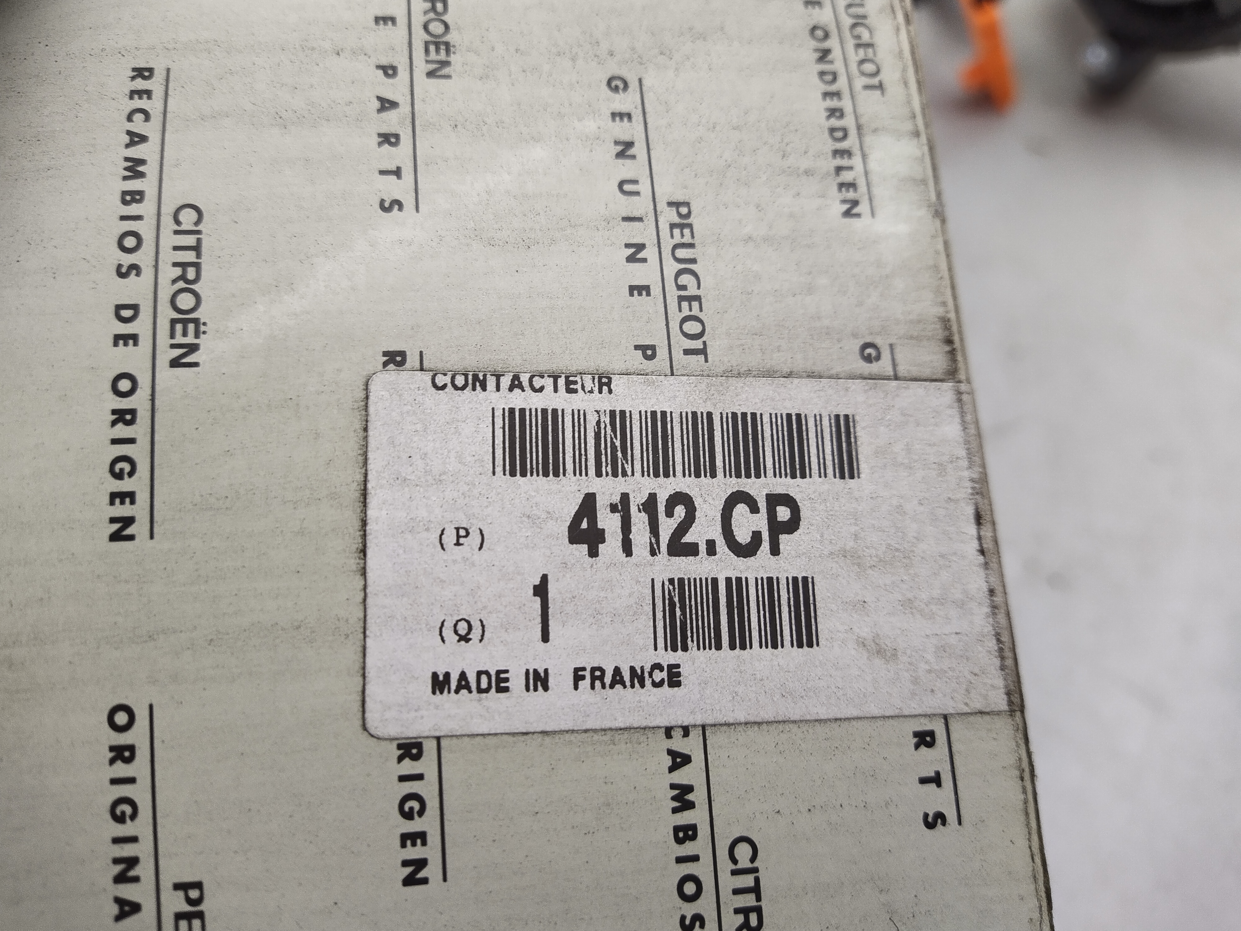 Peugeot CITROËN Schleifring, Airbag 4112CP NEU NOS NEW