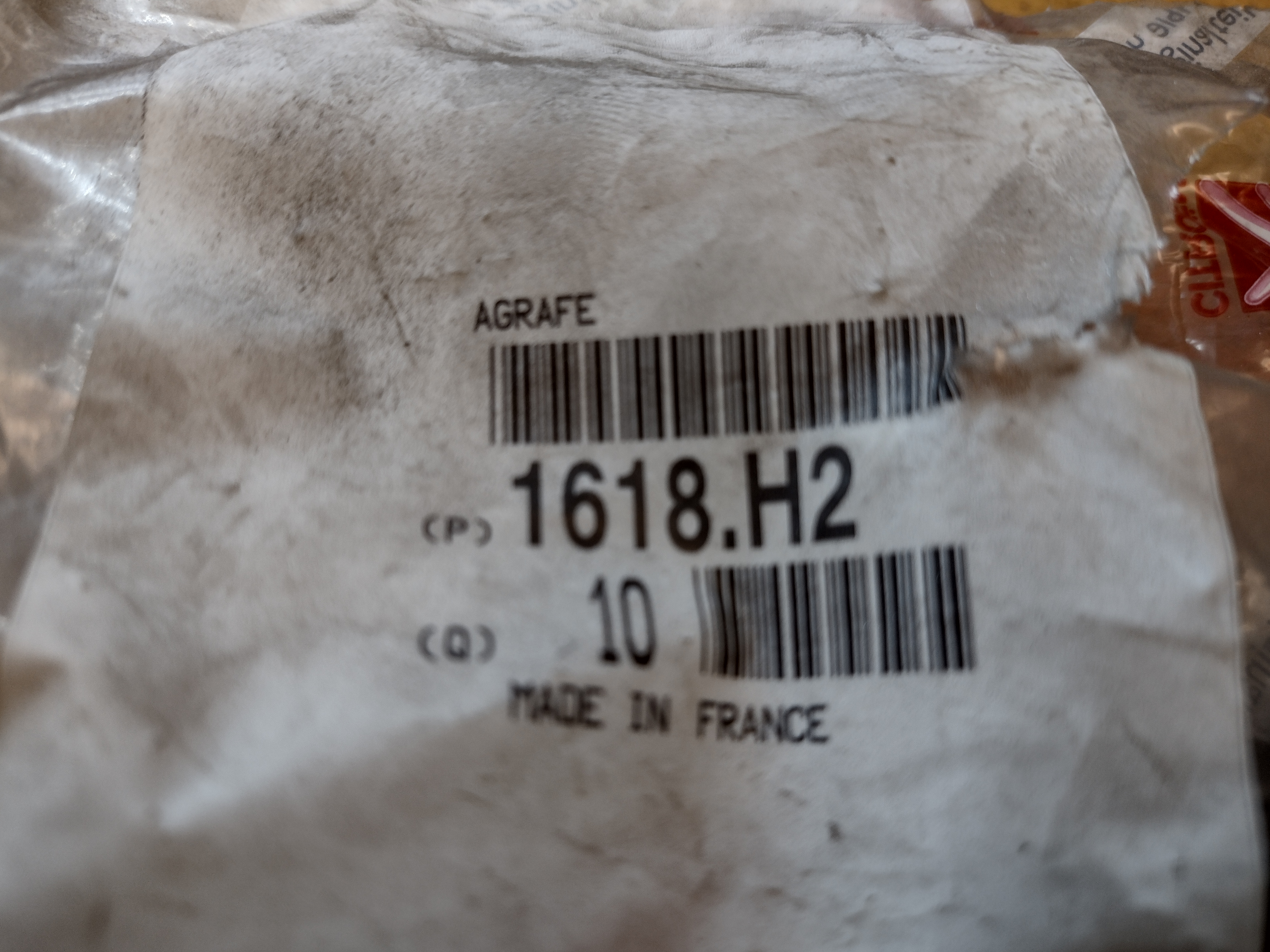 Peugeot / Citroen Halteklammer 1618H2 NEU NOS NEW OEM
