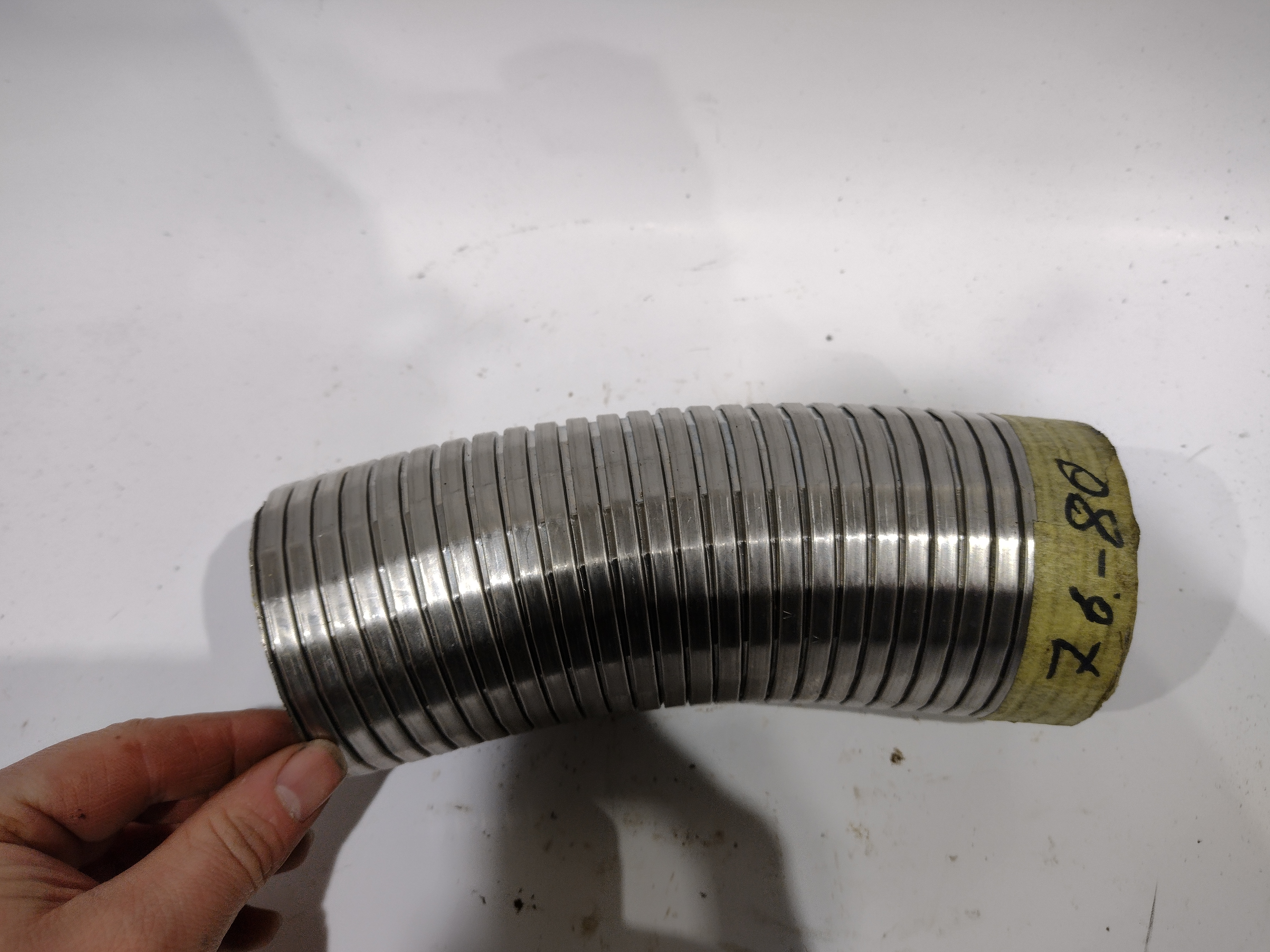 76mm 3" Zoll Edelstahl Wellrohr