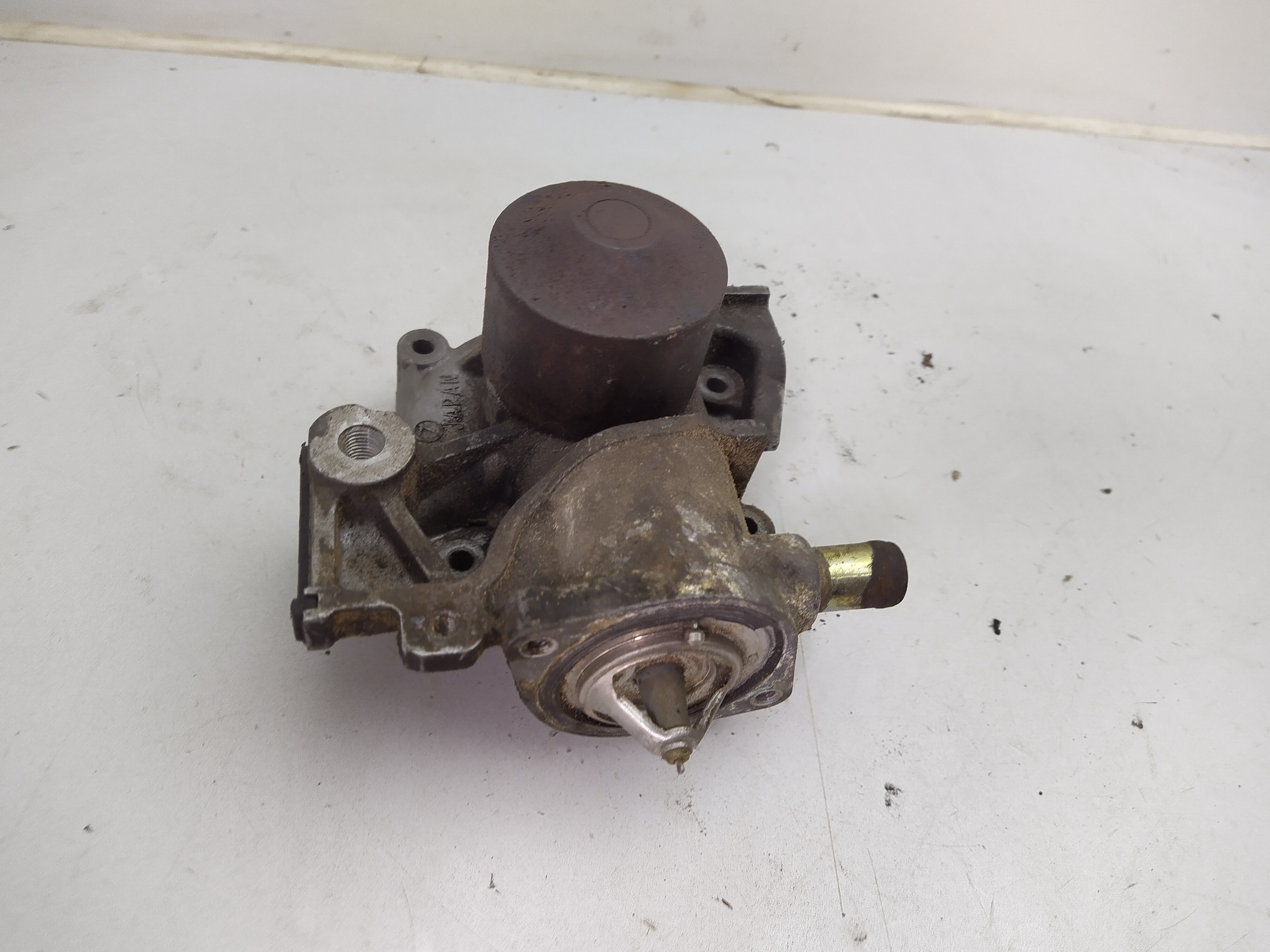 Wasserpumpe 1 Abgang mit Thermostat unten für Subaru EJ20 EJ22 Impreza Legacy Forester