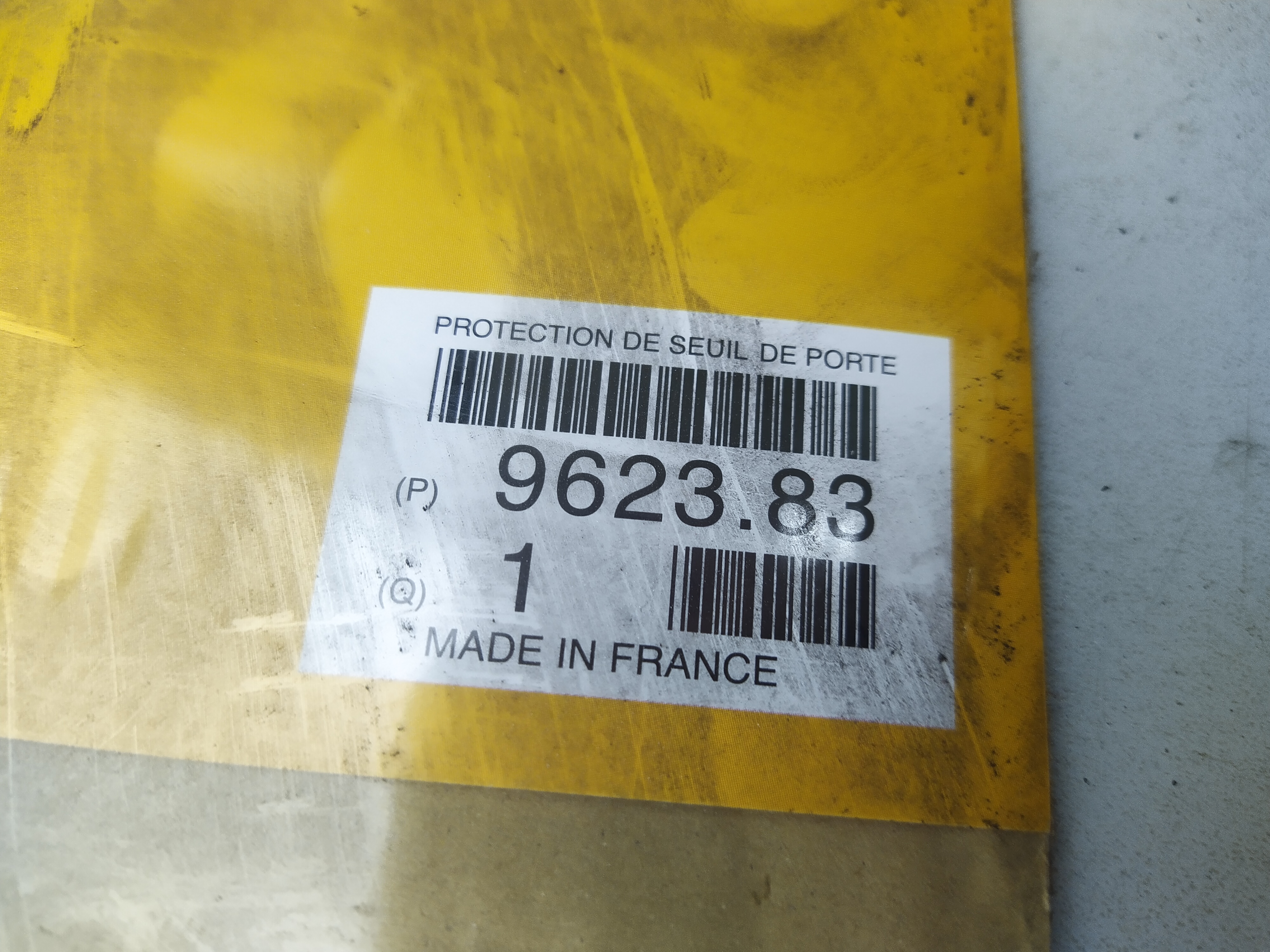 PEUGEOT 407 TÜRSCHWELLENLEISTEN VORNE UND HINTEN EDELSTAHL GEBÜRSTET 962383 NEU NOS