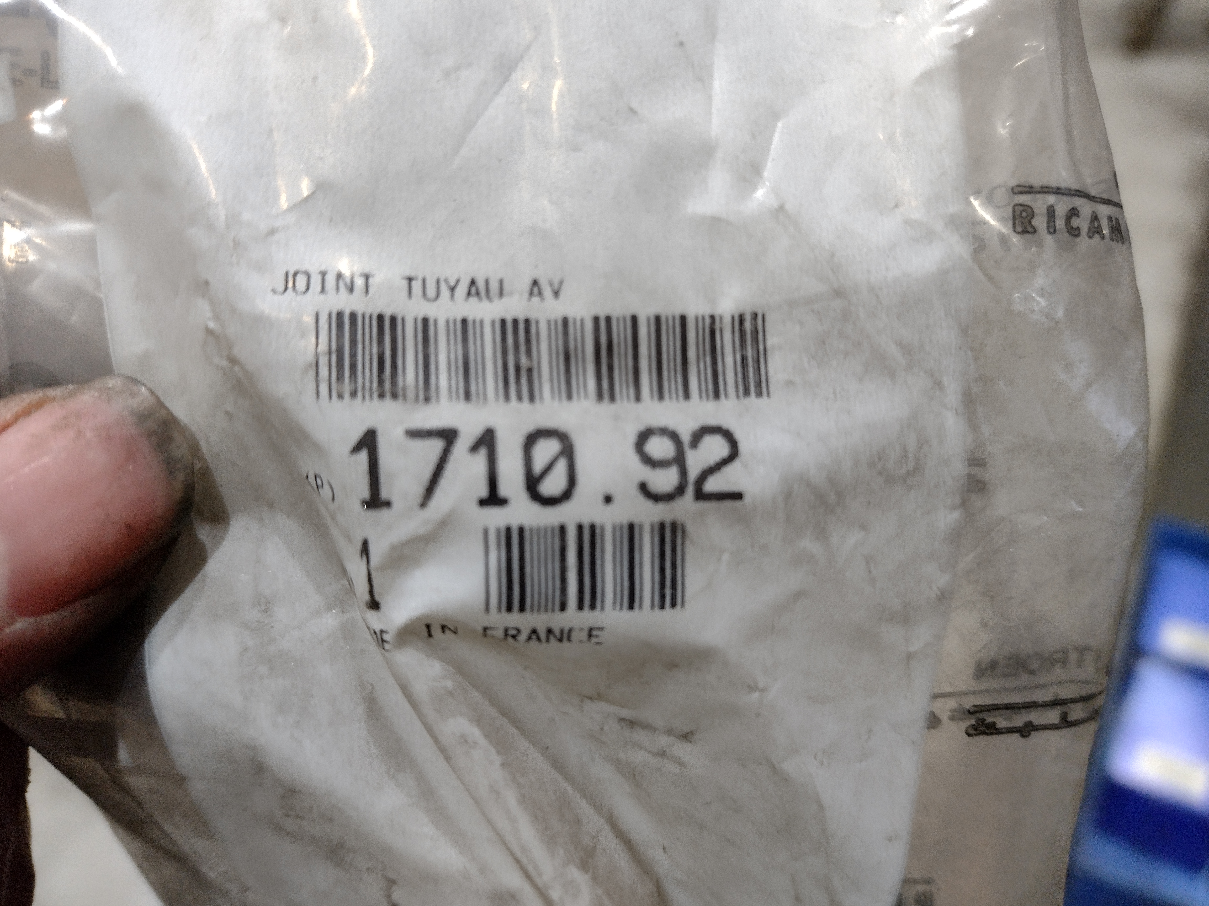 Peugeot / Citroen Dichtung, Abgasrohr 171092 NEU NOS NEW