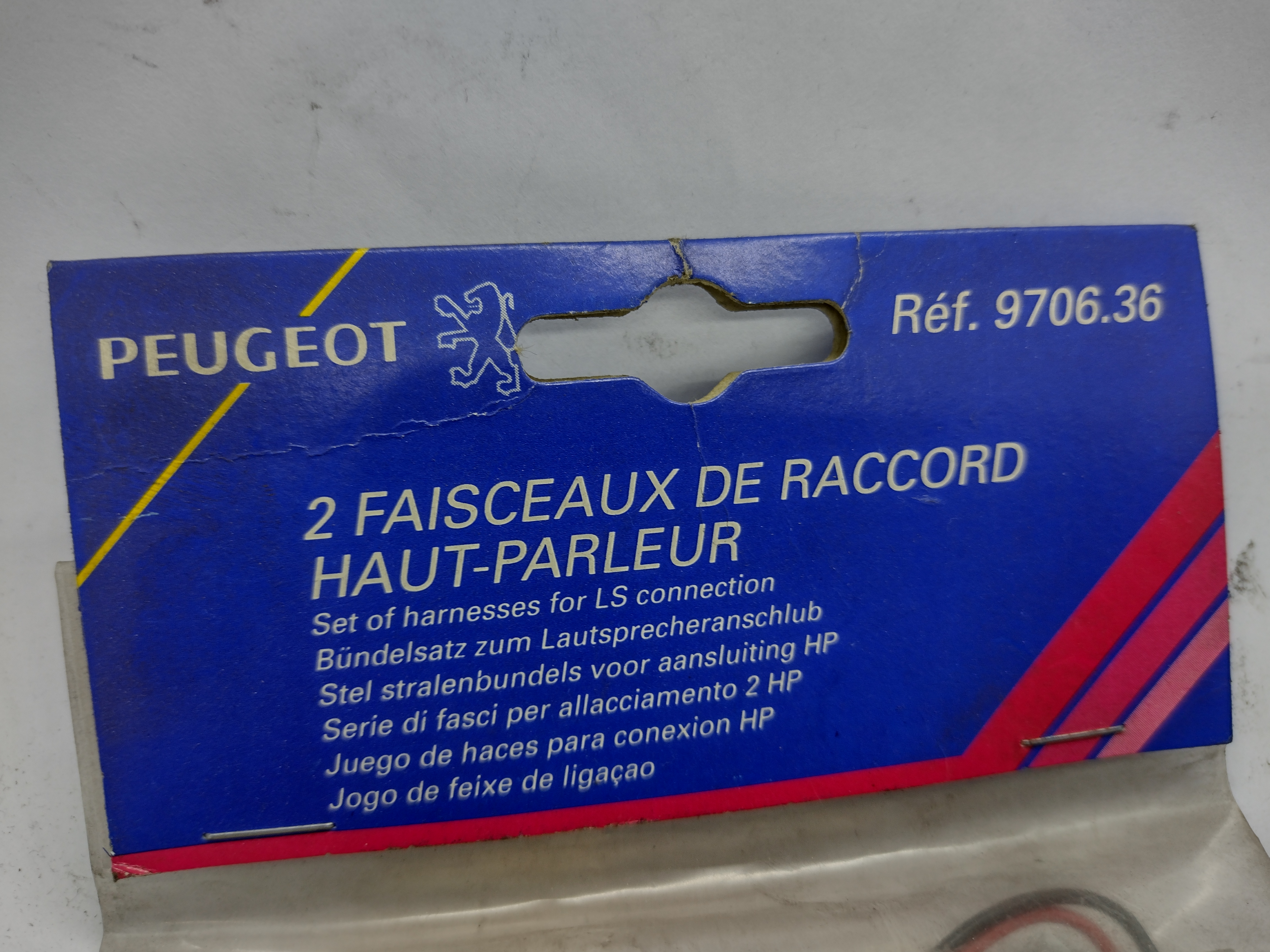 Peugeot Radio ADAPTERKABELSTANG 970636 NEU NOS NEW 