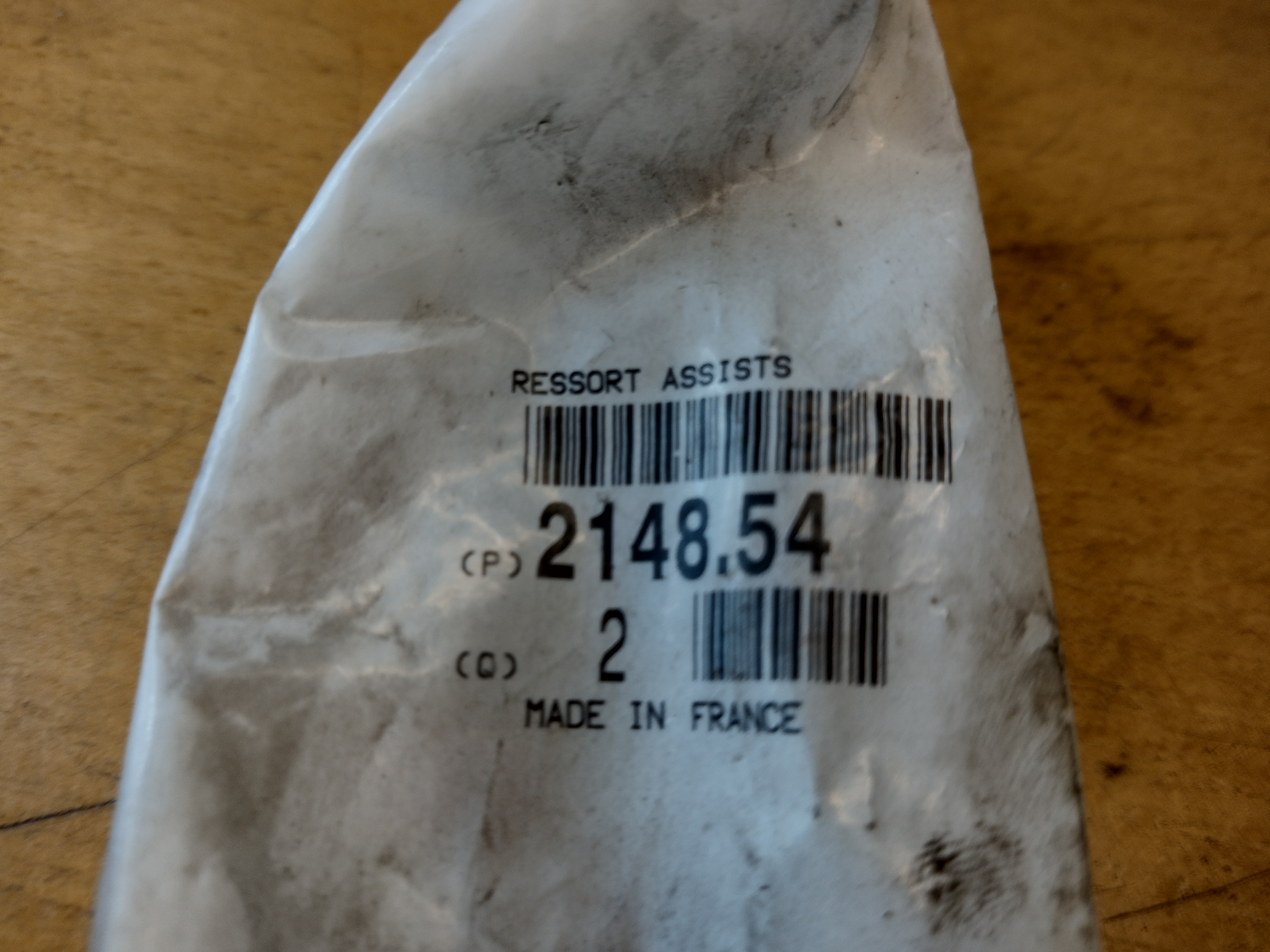Peugeot / Citroen Feder, Kupplungspedal 214854 NEU NOS NEW OEM