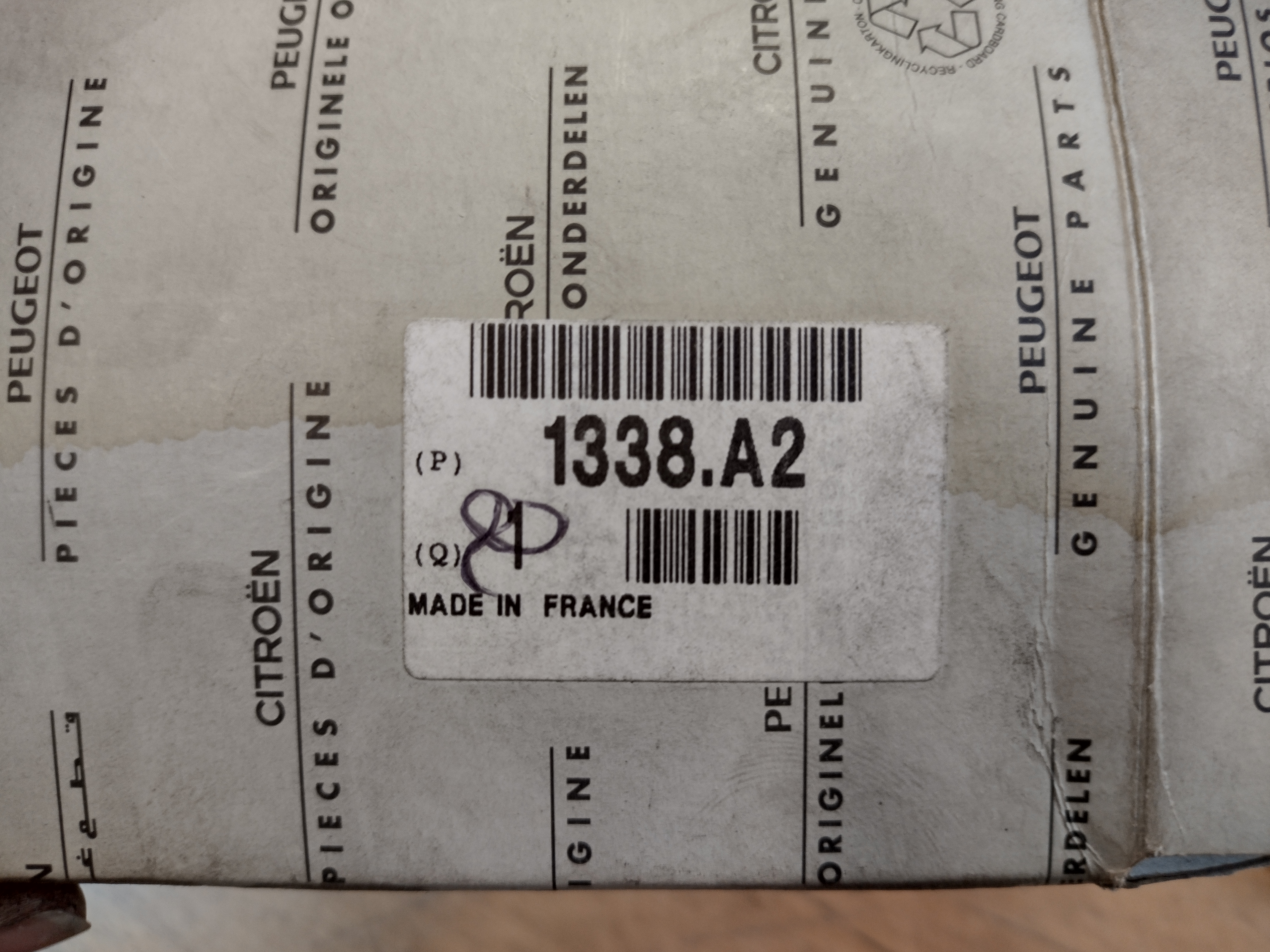 Peugeot / Citroen Steuergerät, Elektrolüfter (Motorkühlung) 1338A2 NEU NOS NEW OEM
