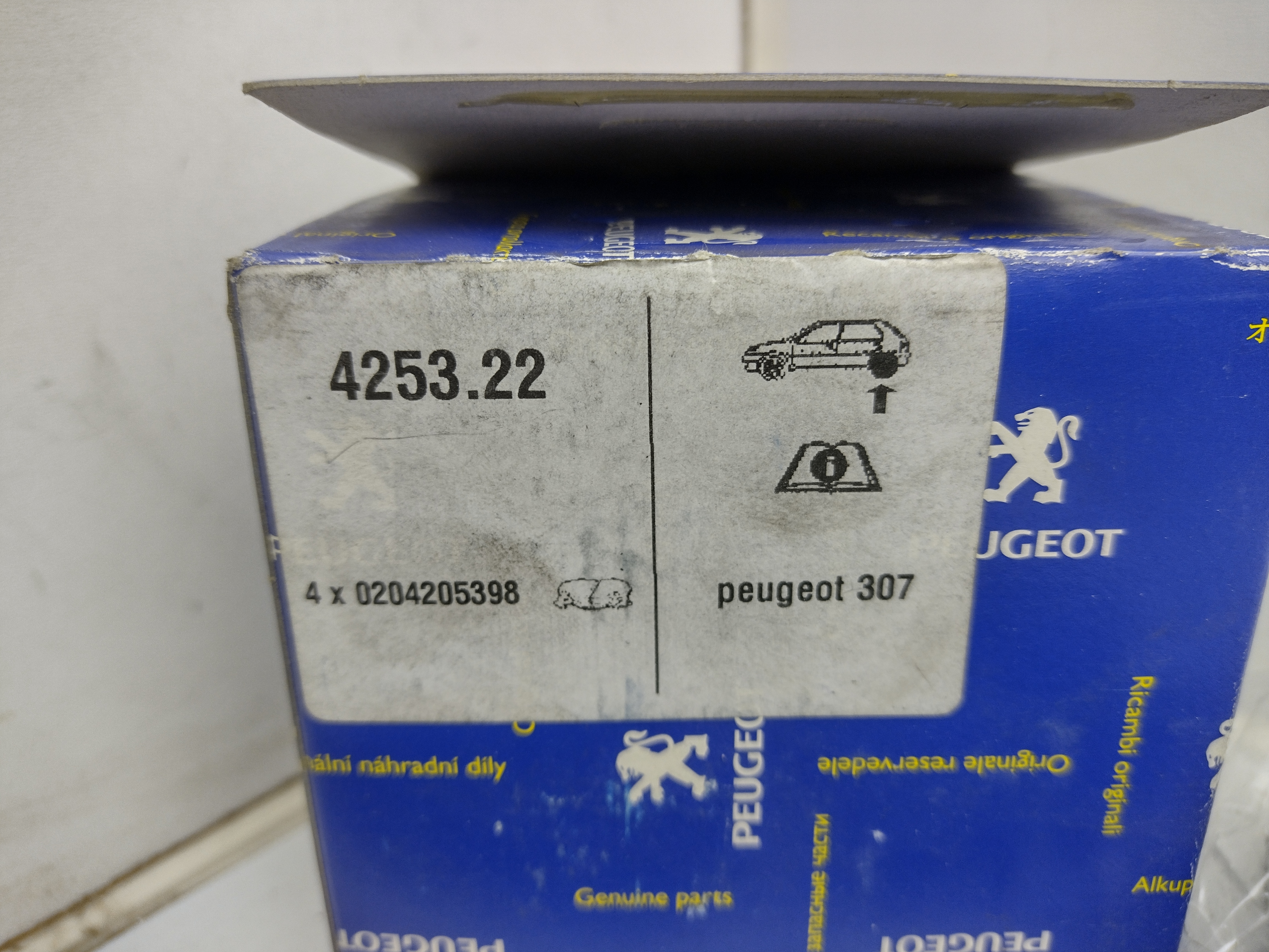 Peugeot 307 / Citroen Bremsbeläge hinten (Sys.Bosch) 425322 NOS NEW OEM
