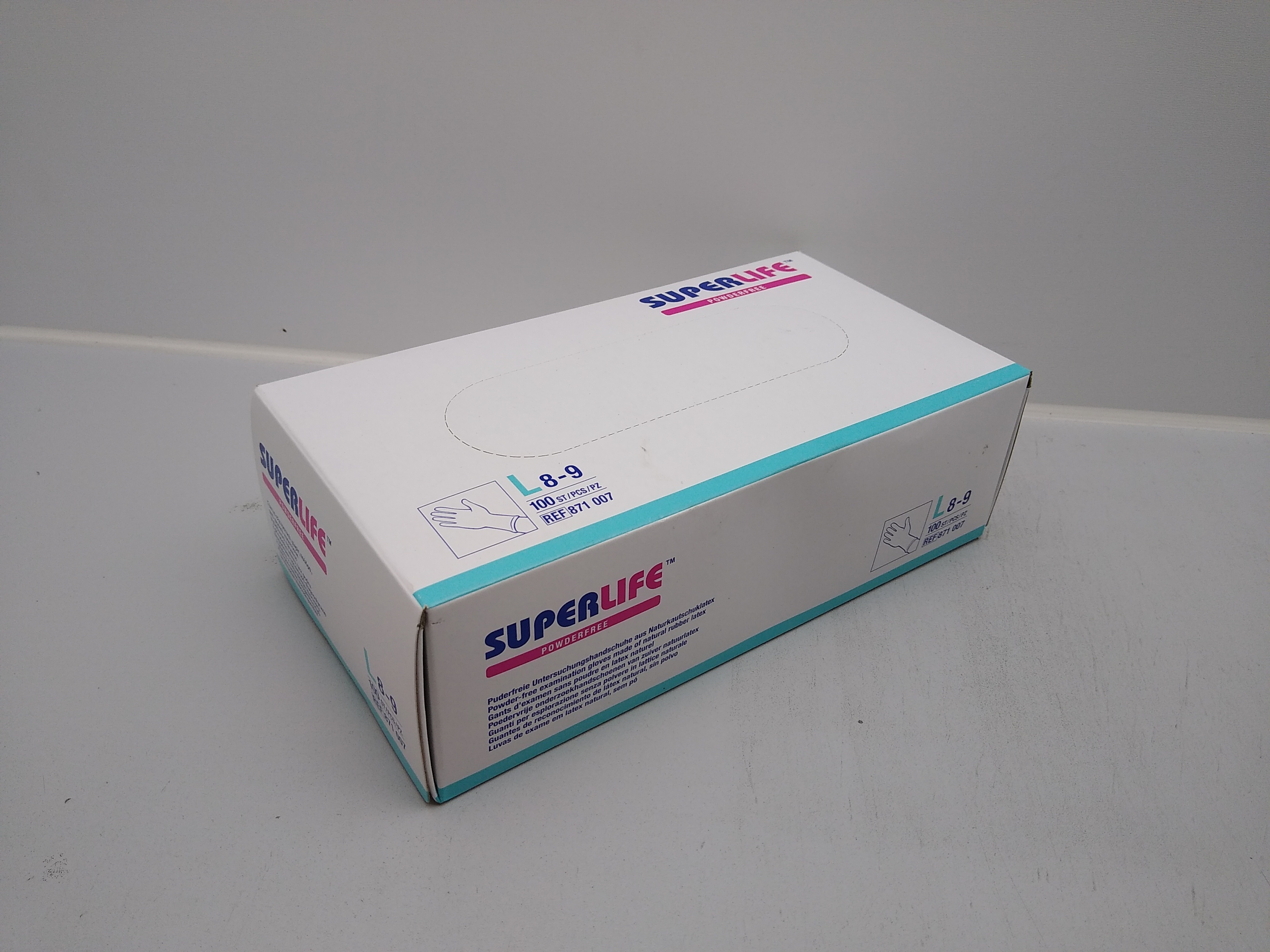 Superlife Powderfree Einweghandschuh Gr.L (8-9)