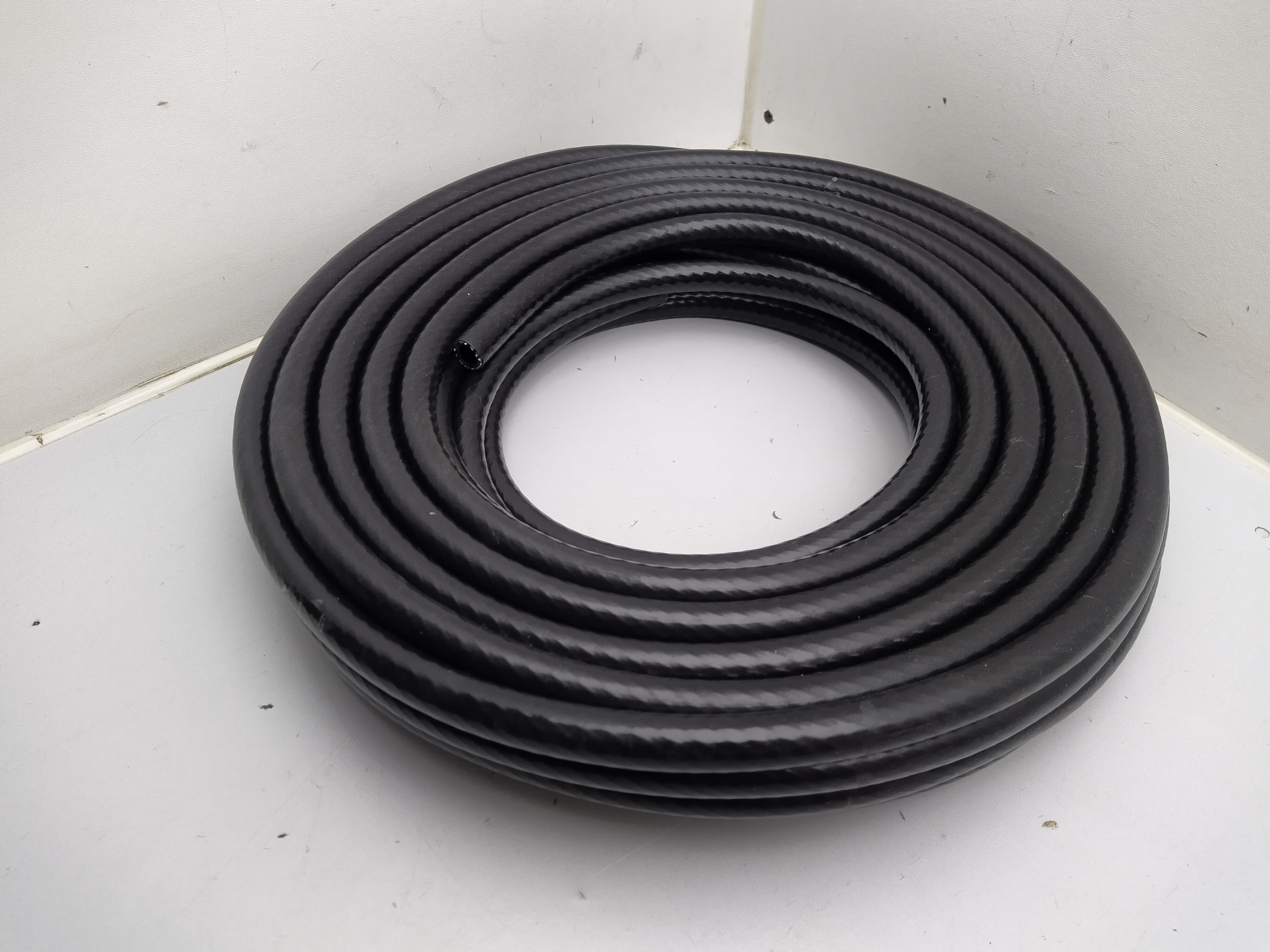 10mm Silikon Unterdruckschlauch verstärkt schwarz