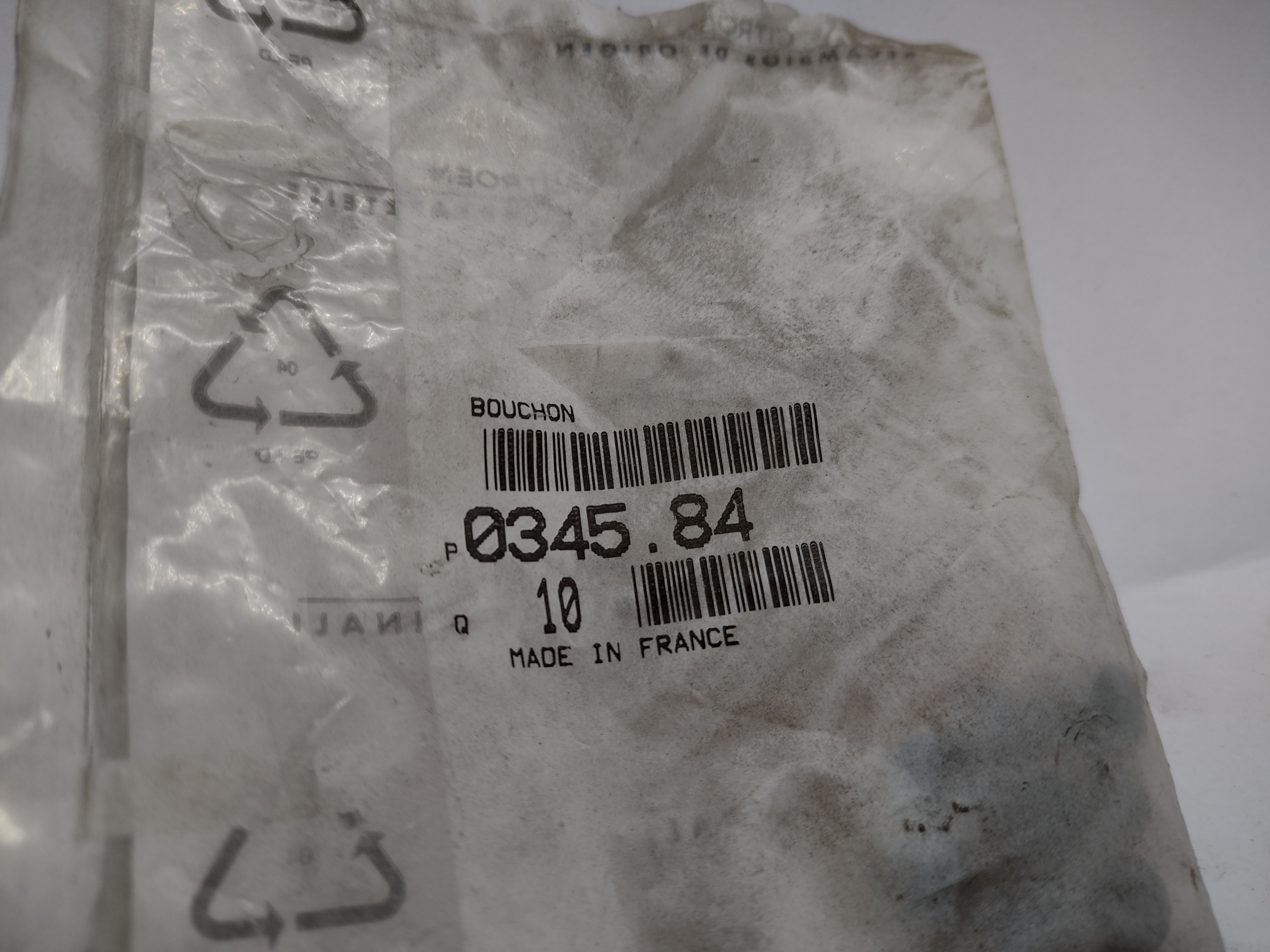 Citroen / Peugeot Froststopfen 034584 NEU NOS NEW