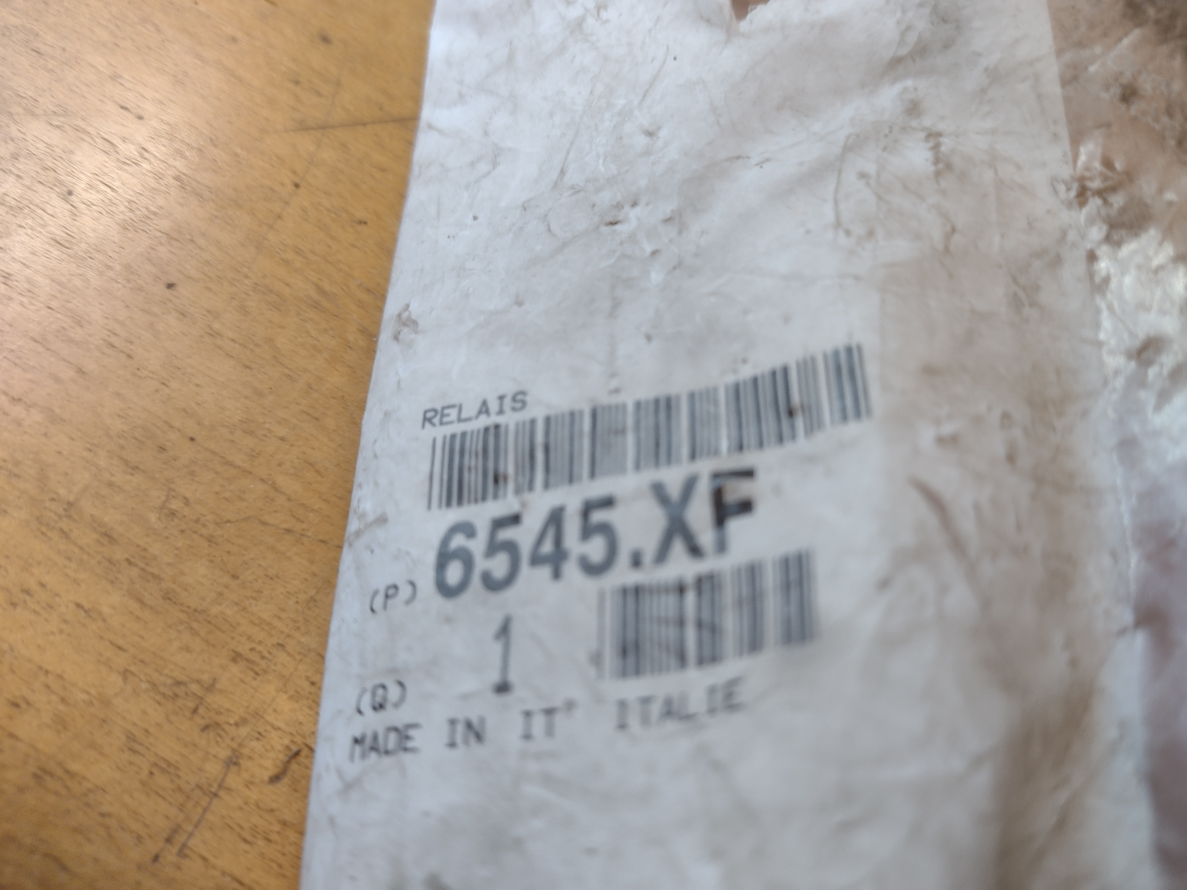 Peugeot / Citroen Relais 50 Amp. 6545XF NEU NOS NEW OEM