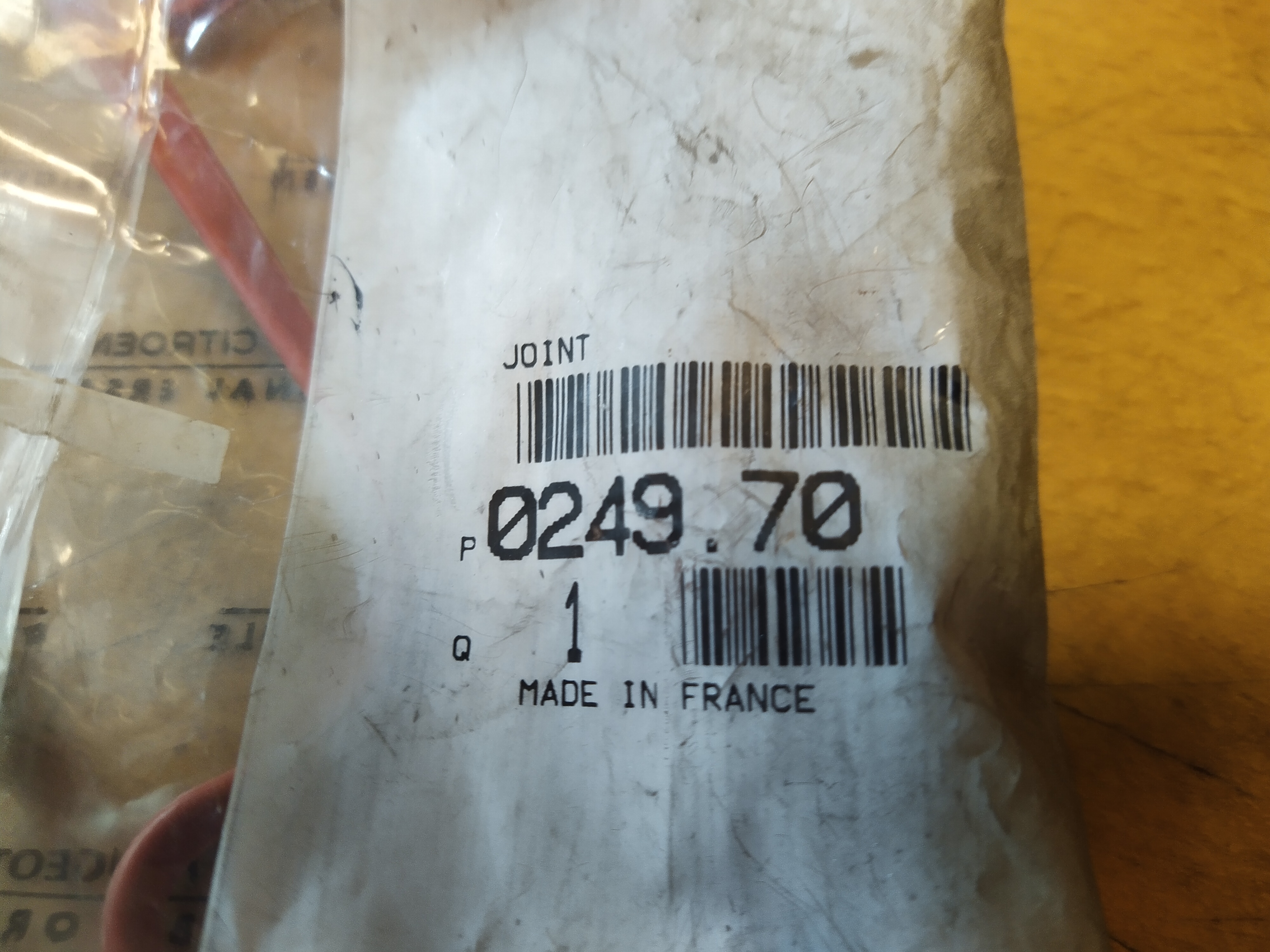 Citroen / PEUGEOT Ventildeckeldichtung 024970 2.1 Diesel NEU NOS  