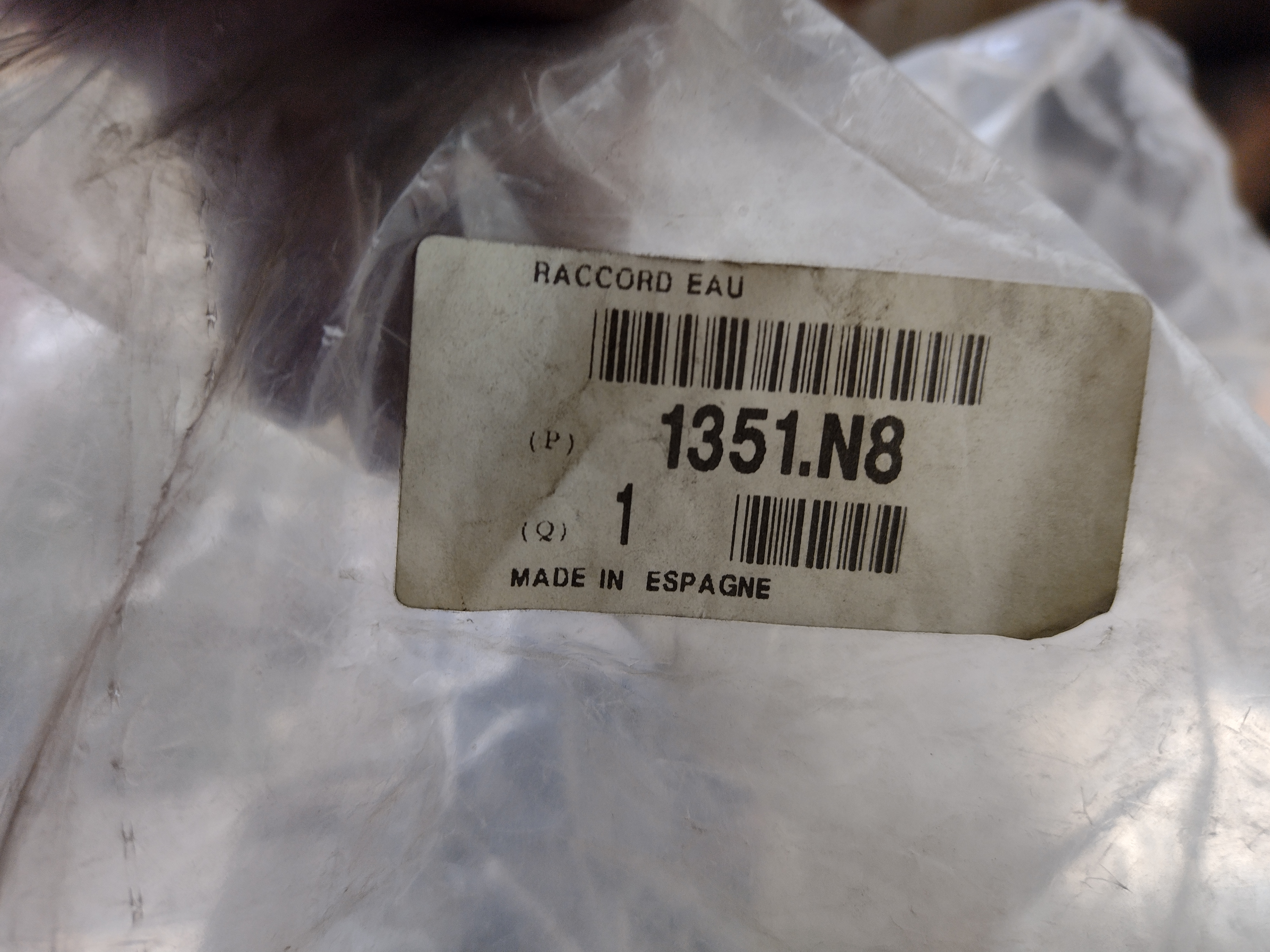 Peugeot / Citroen Kühlerschlauch 1351N8 NOS NEW