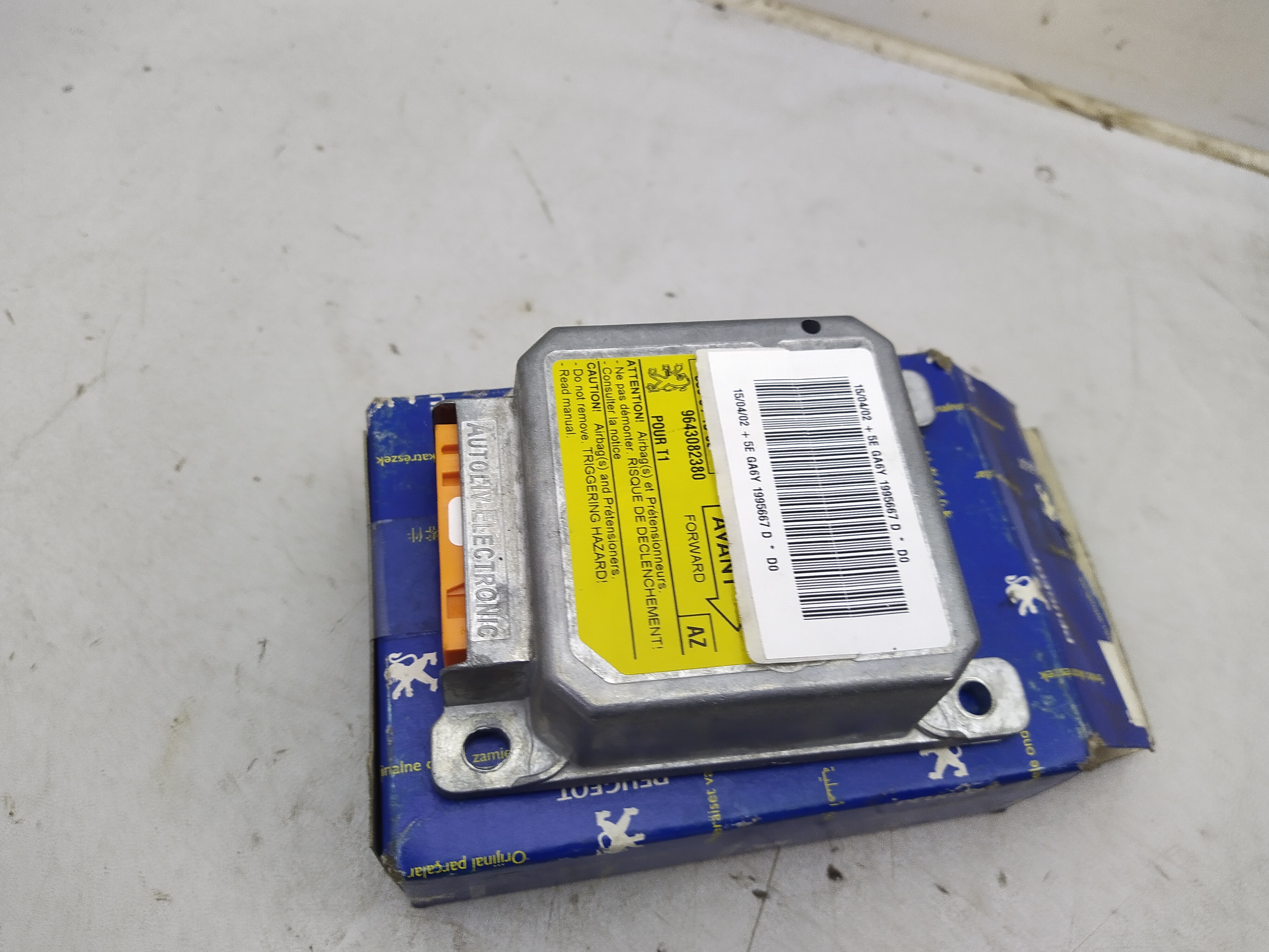 Peugeot 206 Airbag Steuergerät 6556N9 NEU NOS NEW