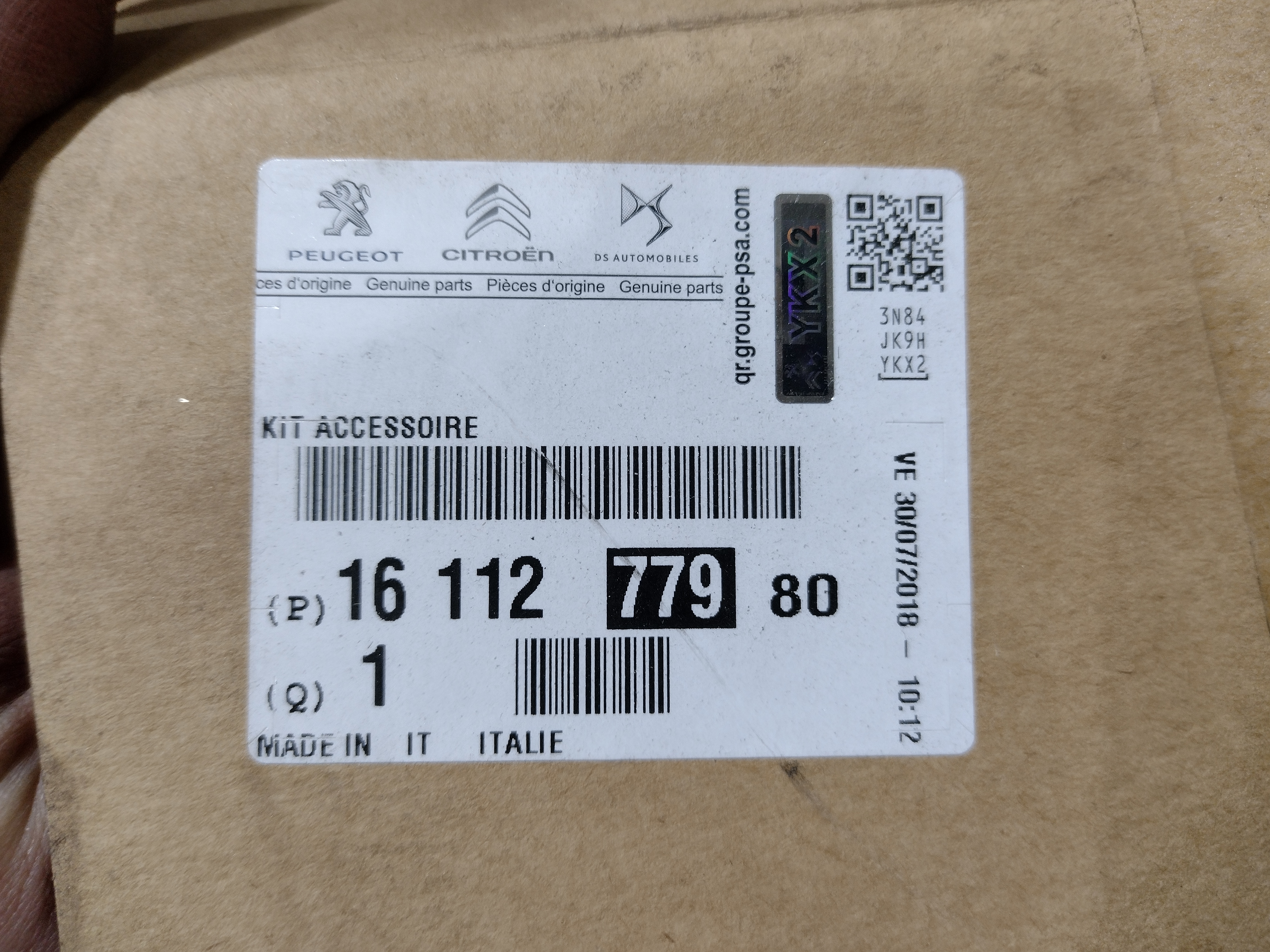 Peugeot / Citroen Keilrippenriemensatz 1611277980 NEU NOS NEW