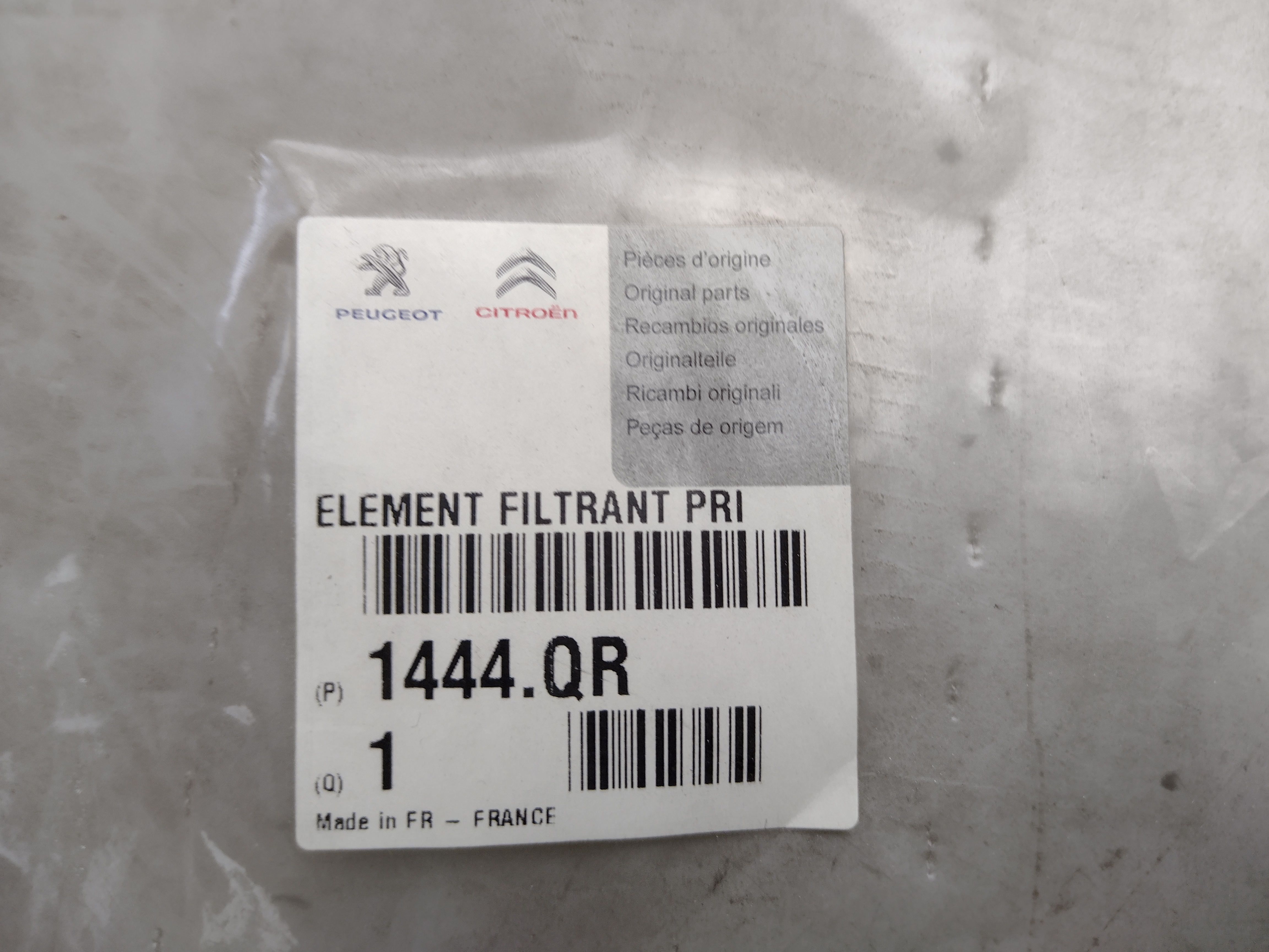 Peugeot / Citroen Luftfilter 1444QR NOS NEW 