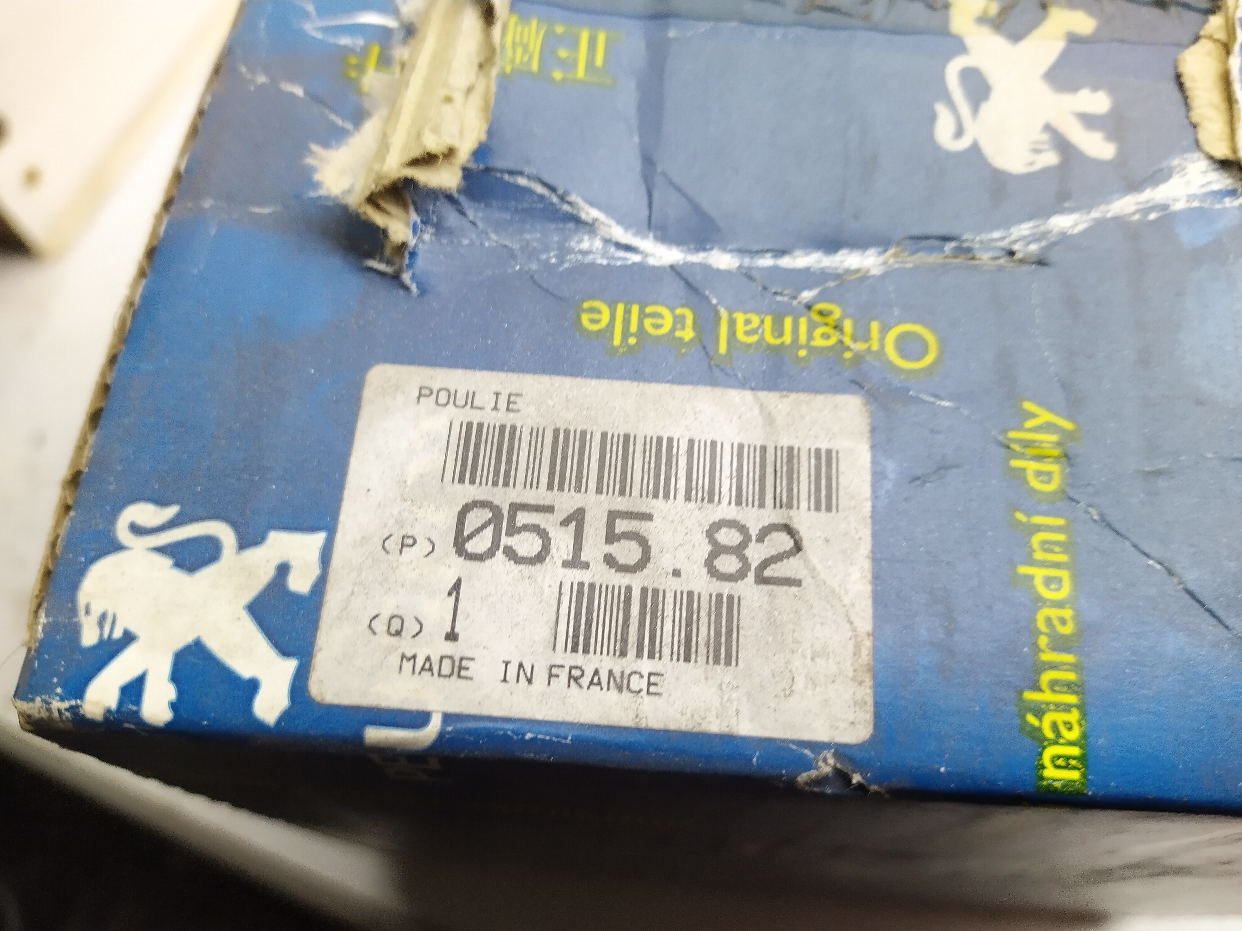 Original Peugeot RIEMENSCHEIBE 051582 NEU NOS NEW